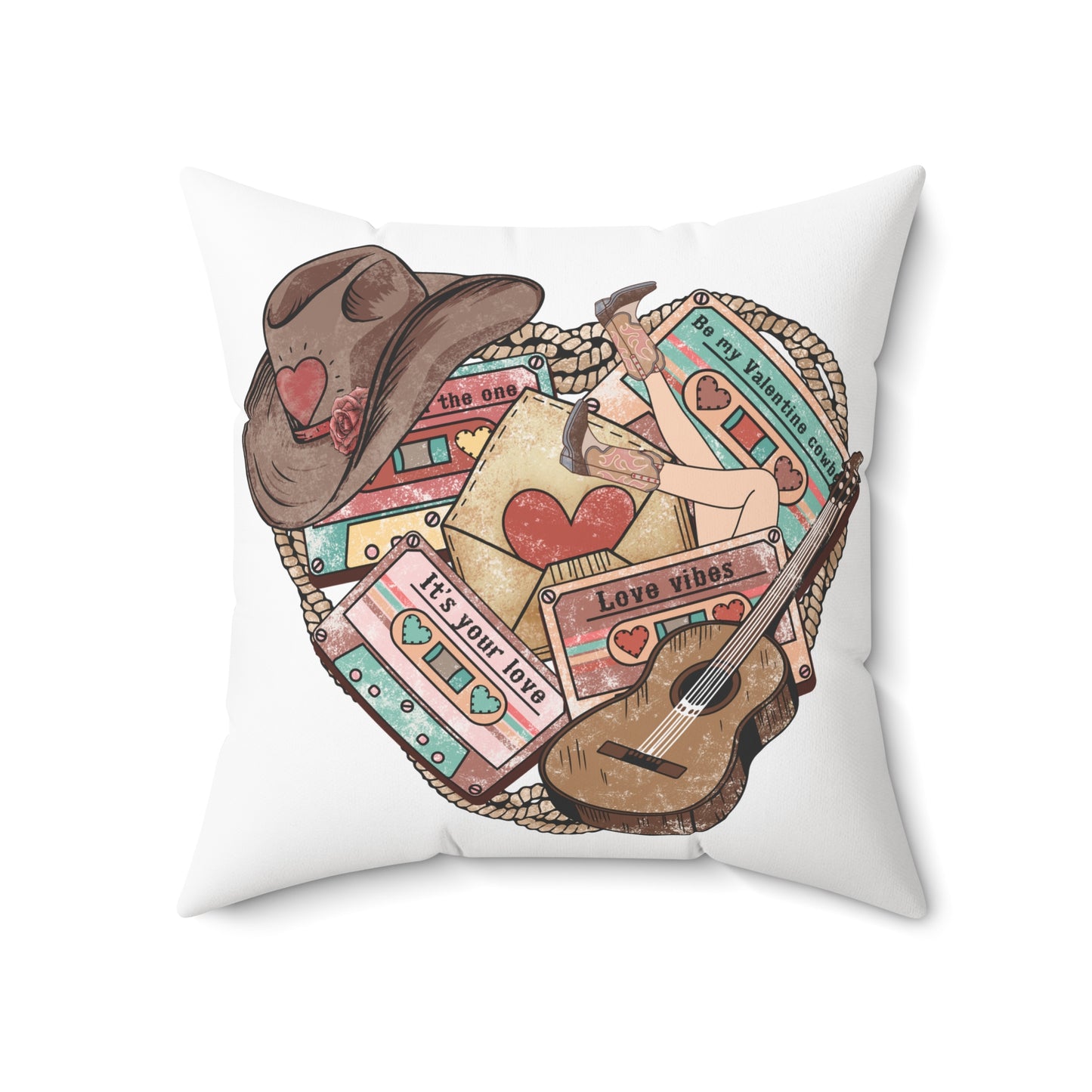 Spun Polyester Square Pillow