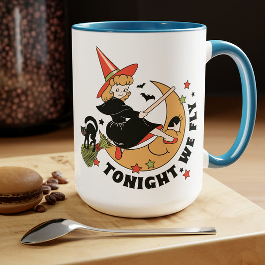 Two-Tone Coffee Mugs, 15oz