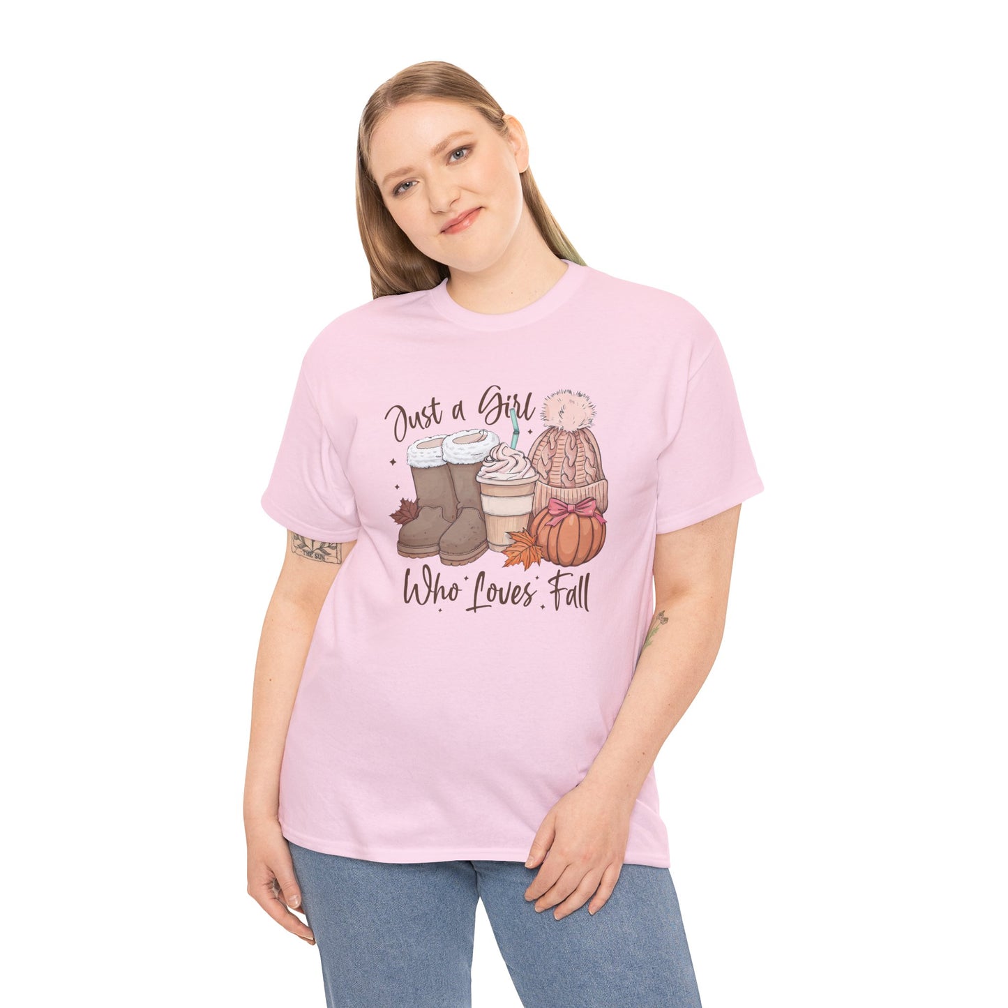 Just a Girl Who Loves Fall, Vintage Style Tee
