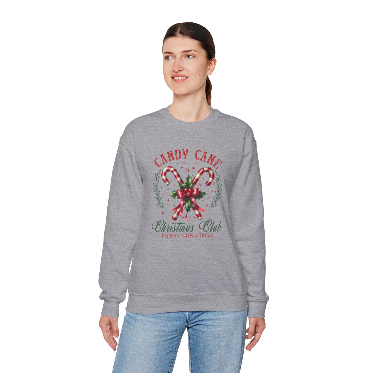 Candy Cane Christmas Club Sweatshirt - Heavy Blend™ Crewneck