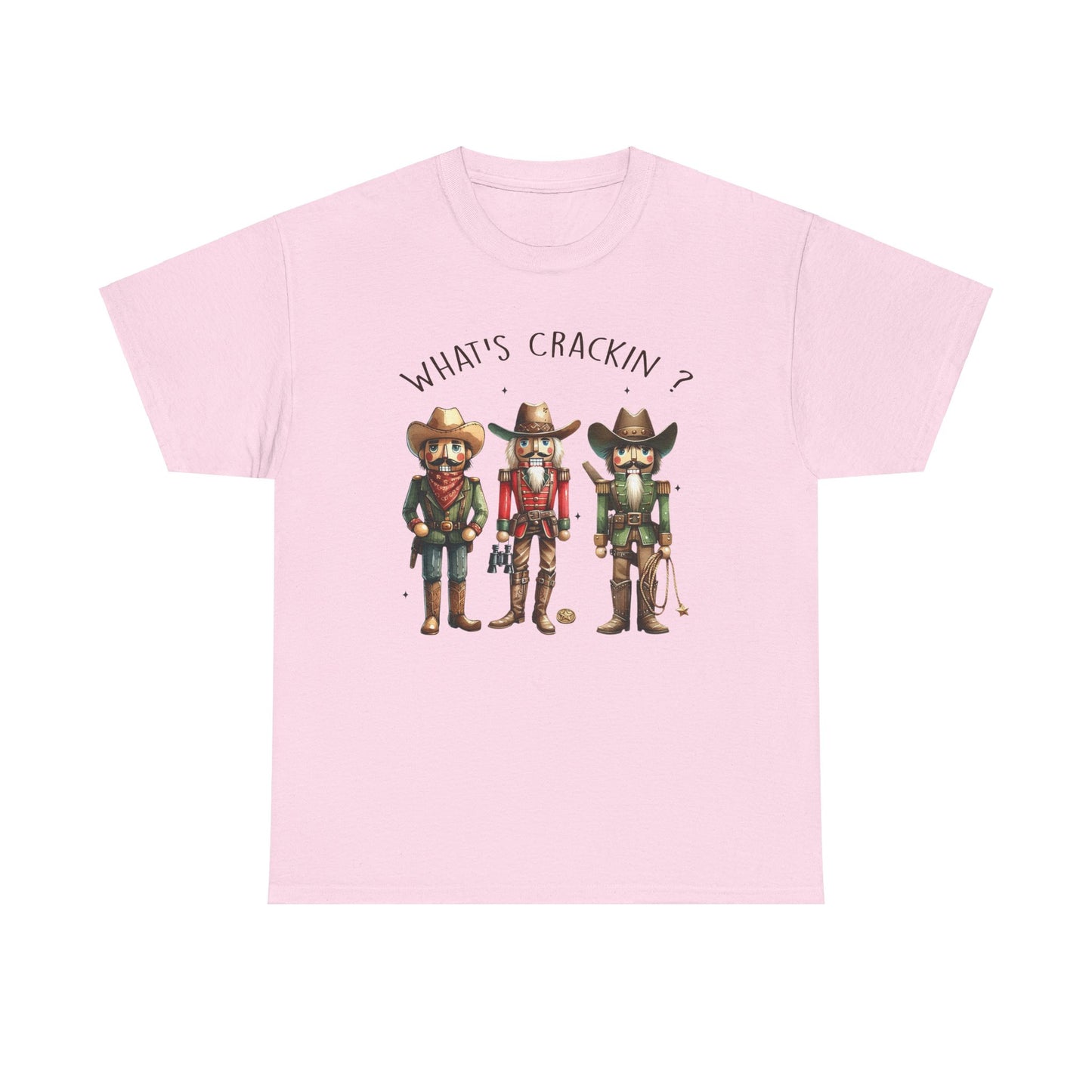 What's Crackin'? Cowboy Graphic Heavy Cotton Tee