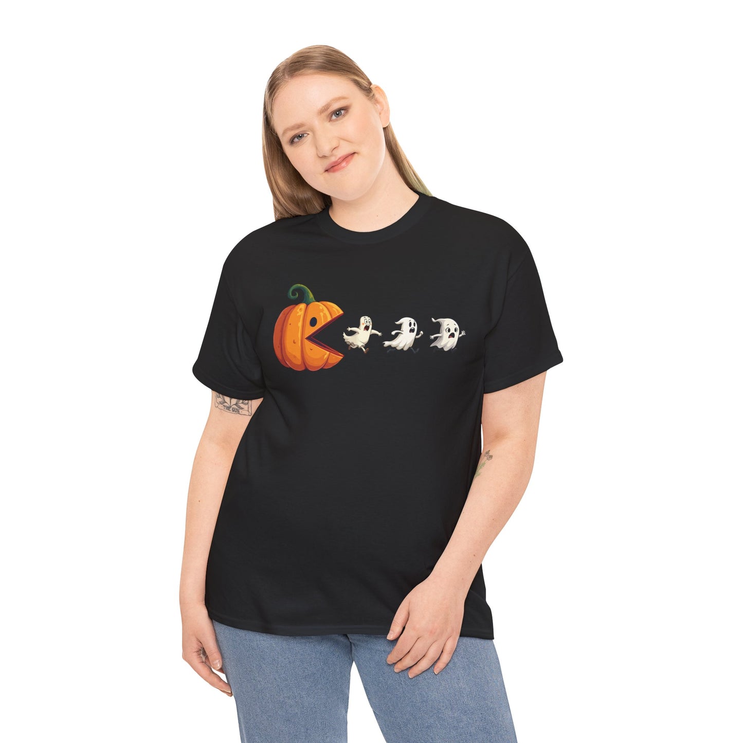 Playful Pumpkin Pac-Man Tee