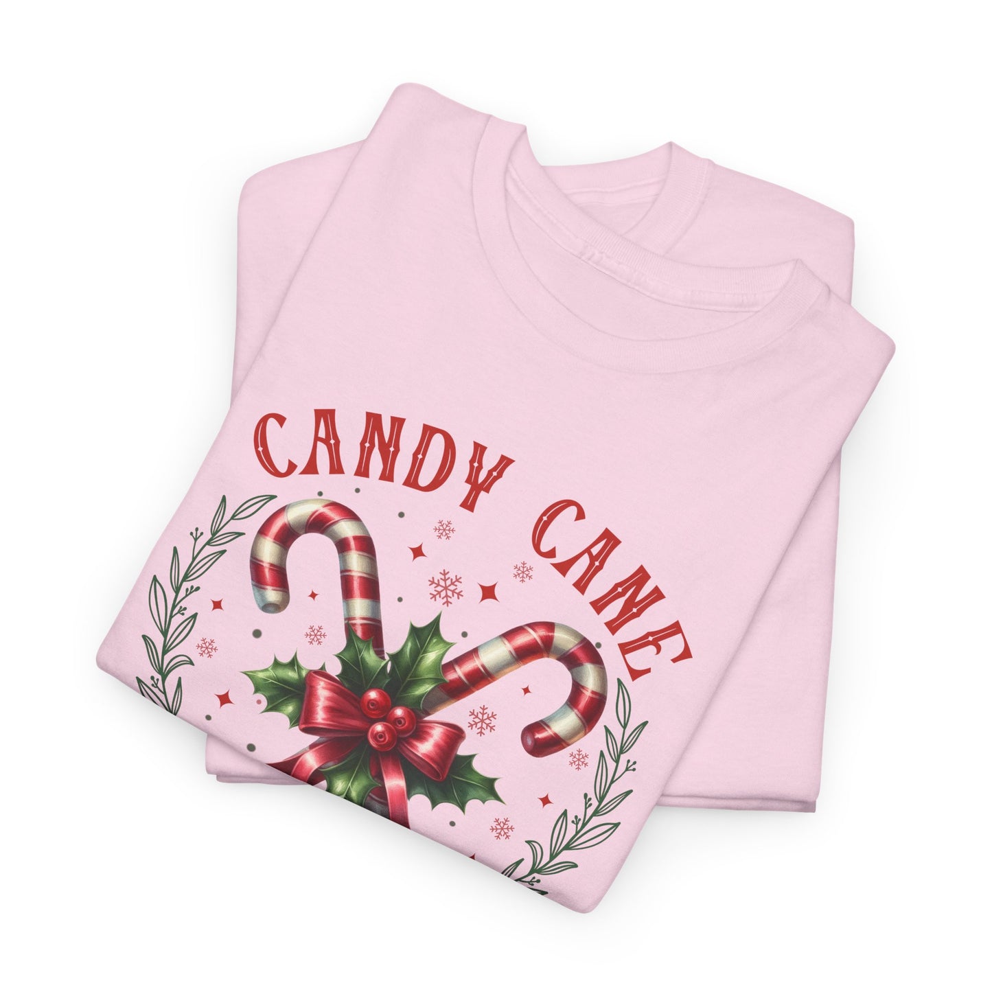 Candy Cane Christmas Club Heavy Cotton Tee - Merry Christmas Holiday Shirt