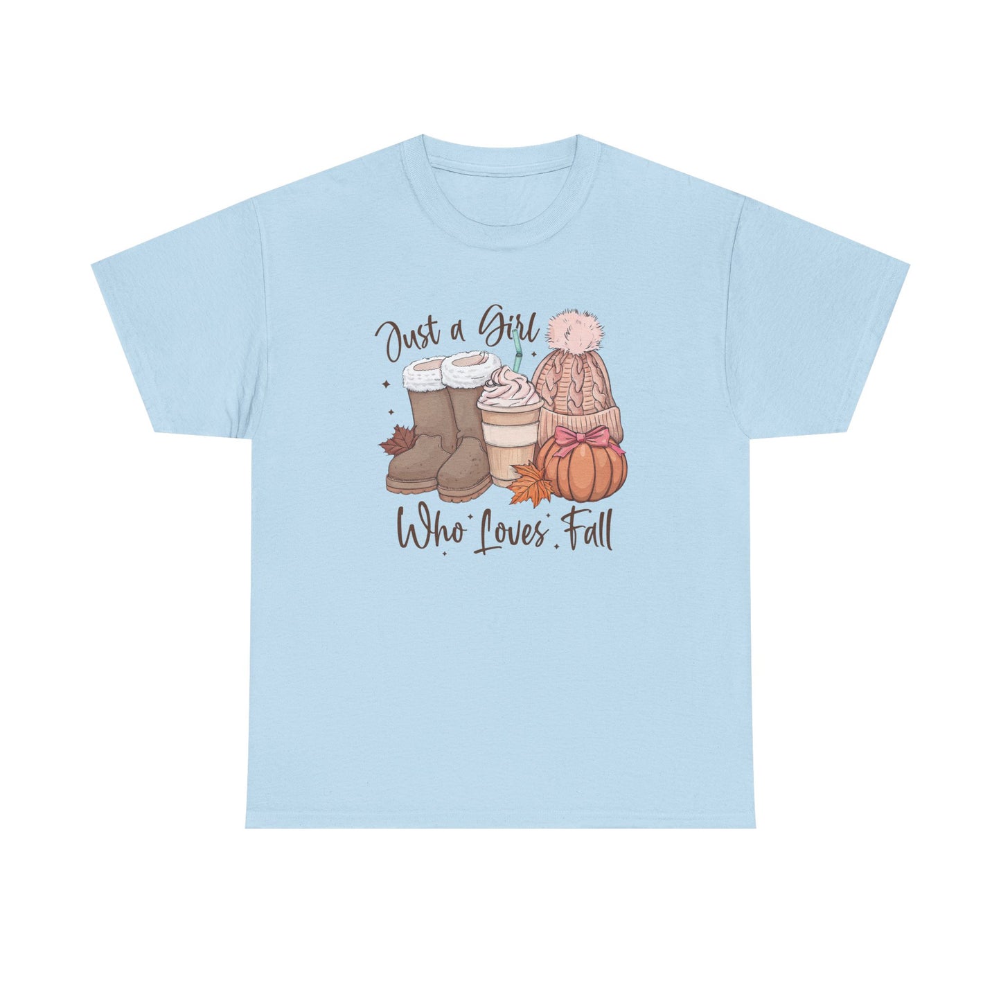 Just a Girl Who Loves Fall, Vintage Style Tee