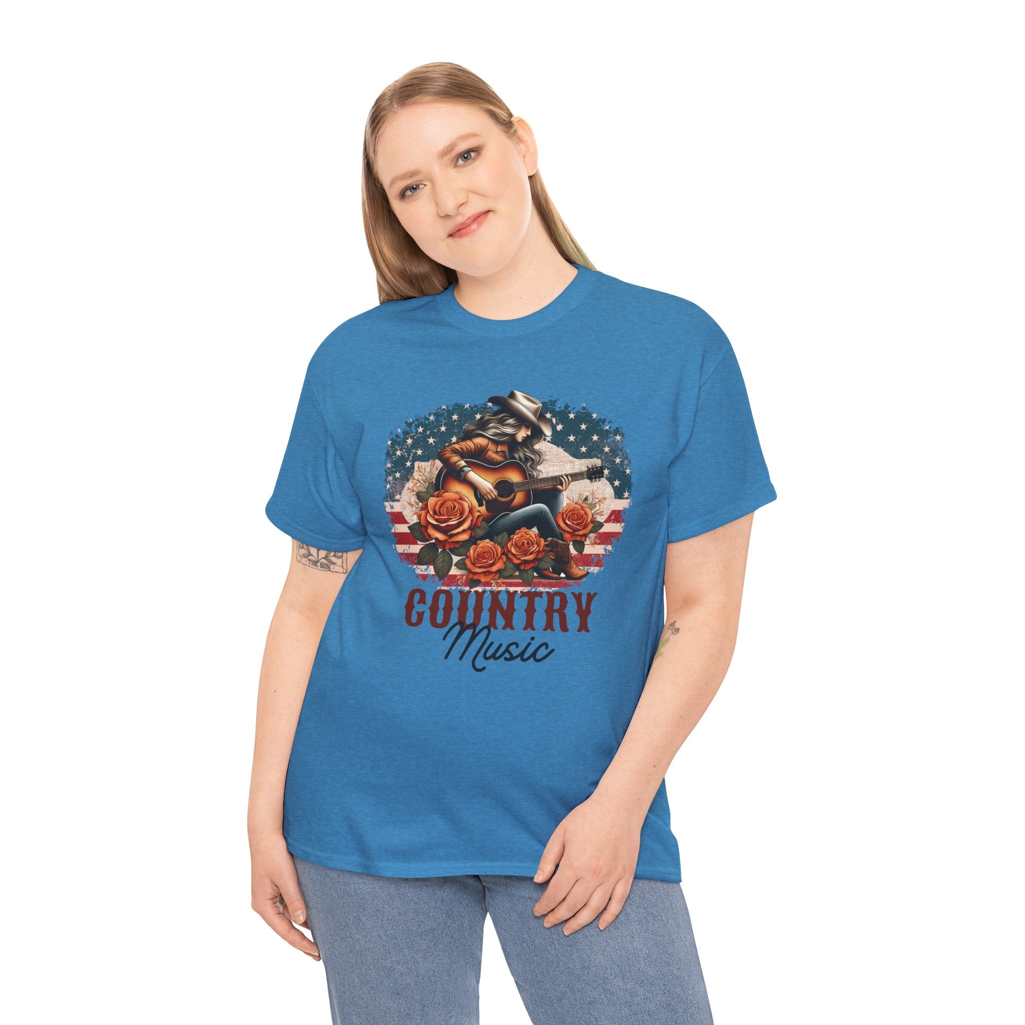 Country Music American Flag Tee