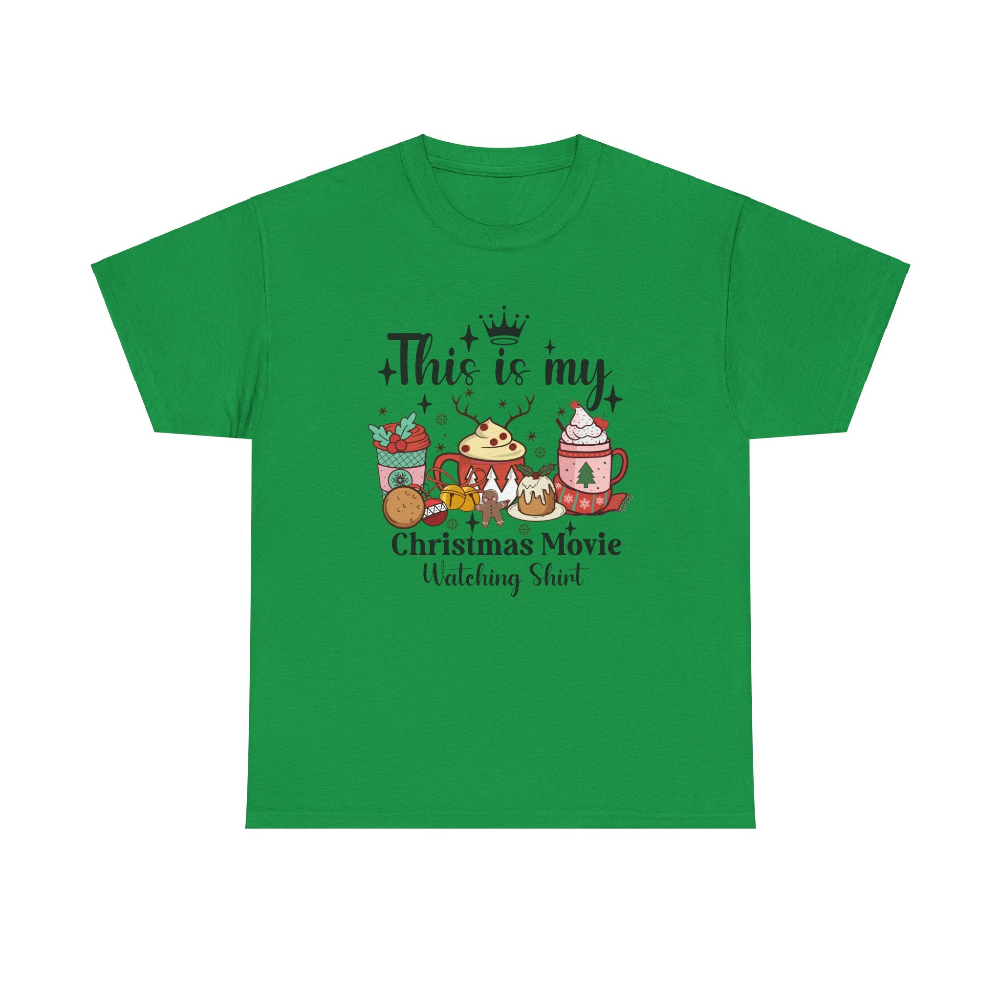 Christmas Movie Watching Tee - Heavy Cotton Shirt