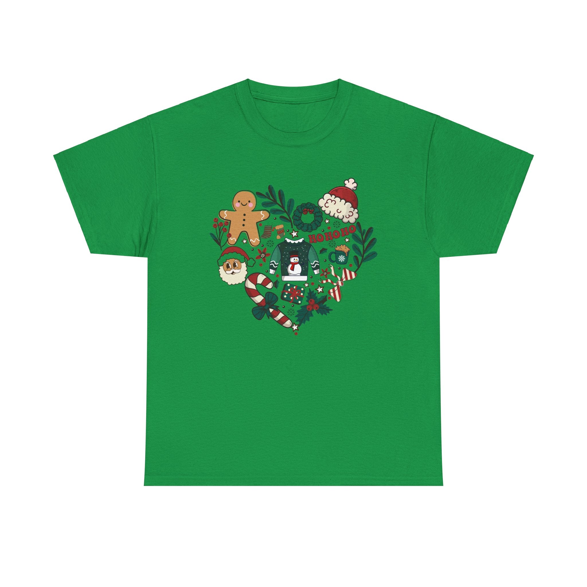 Festive Holiday Heart Heavy Cotton Tee