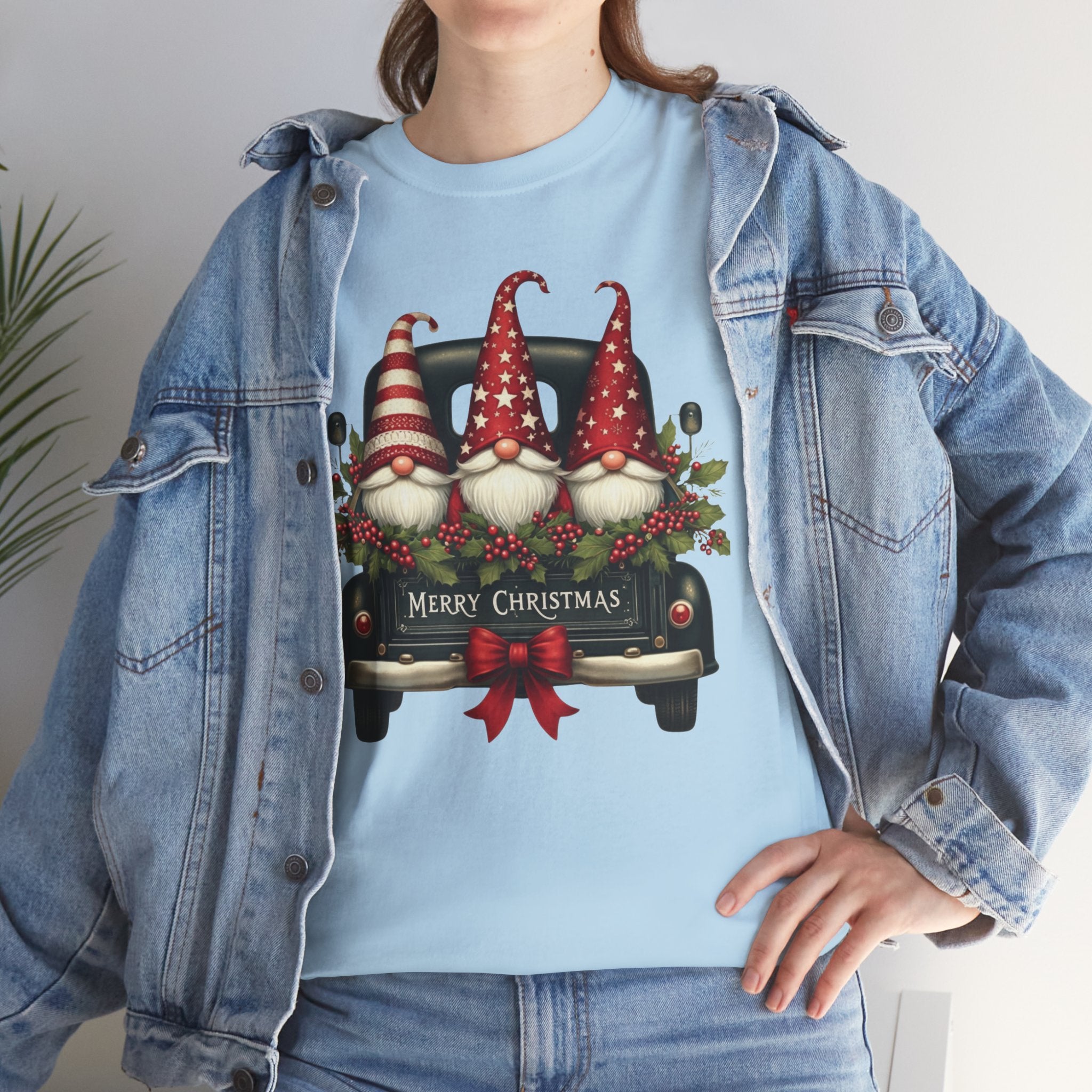 Christmas Gnome Truck Tee — Merry Christmas Holiday Shirt