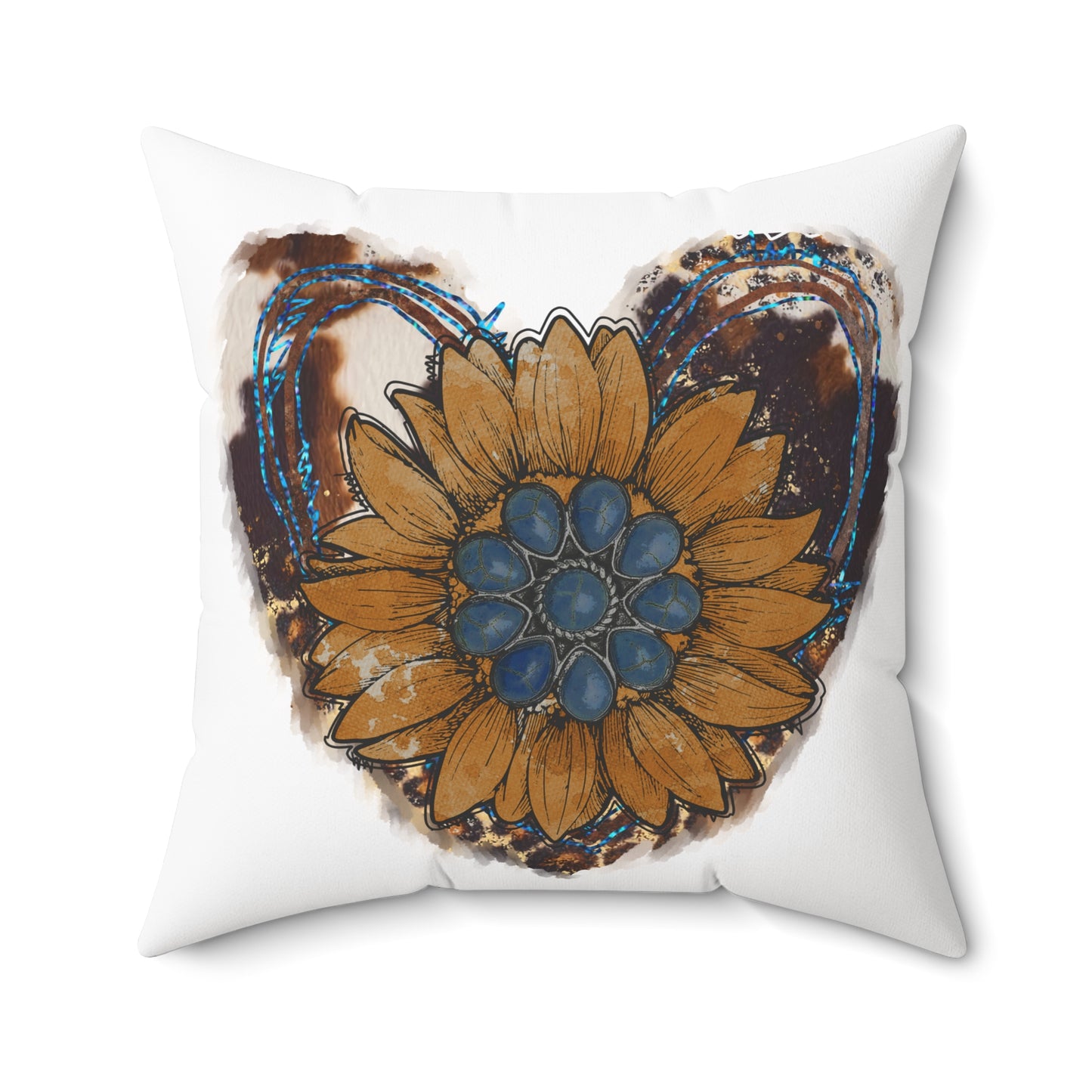 Rustic Sunflower Heart