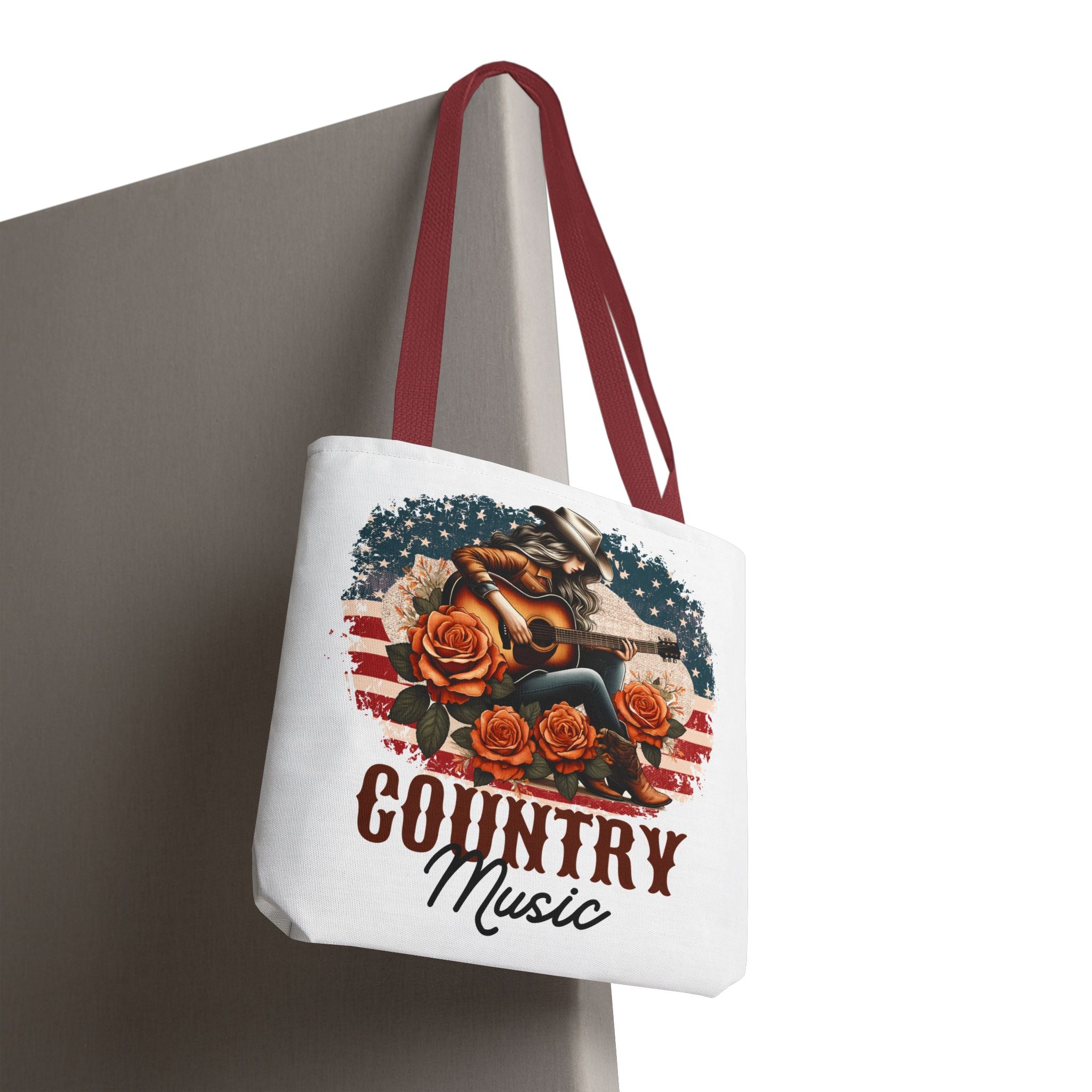 Country Music Cowgirl Tote Bag