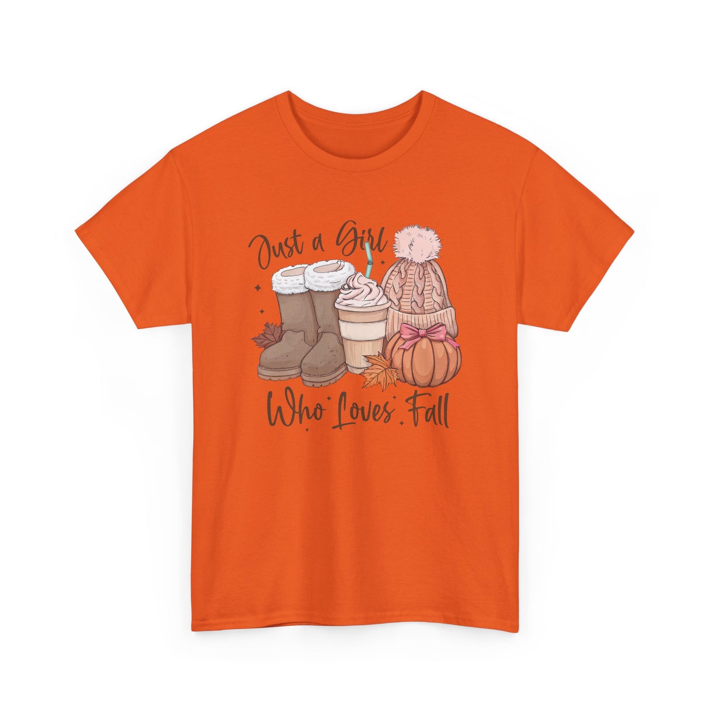 Just a Girl Who Loves Fall, Vintage Style Tee