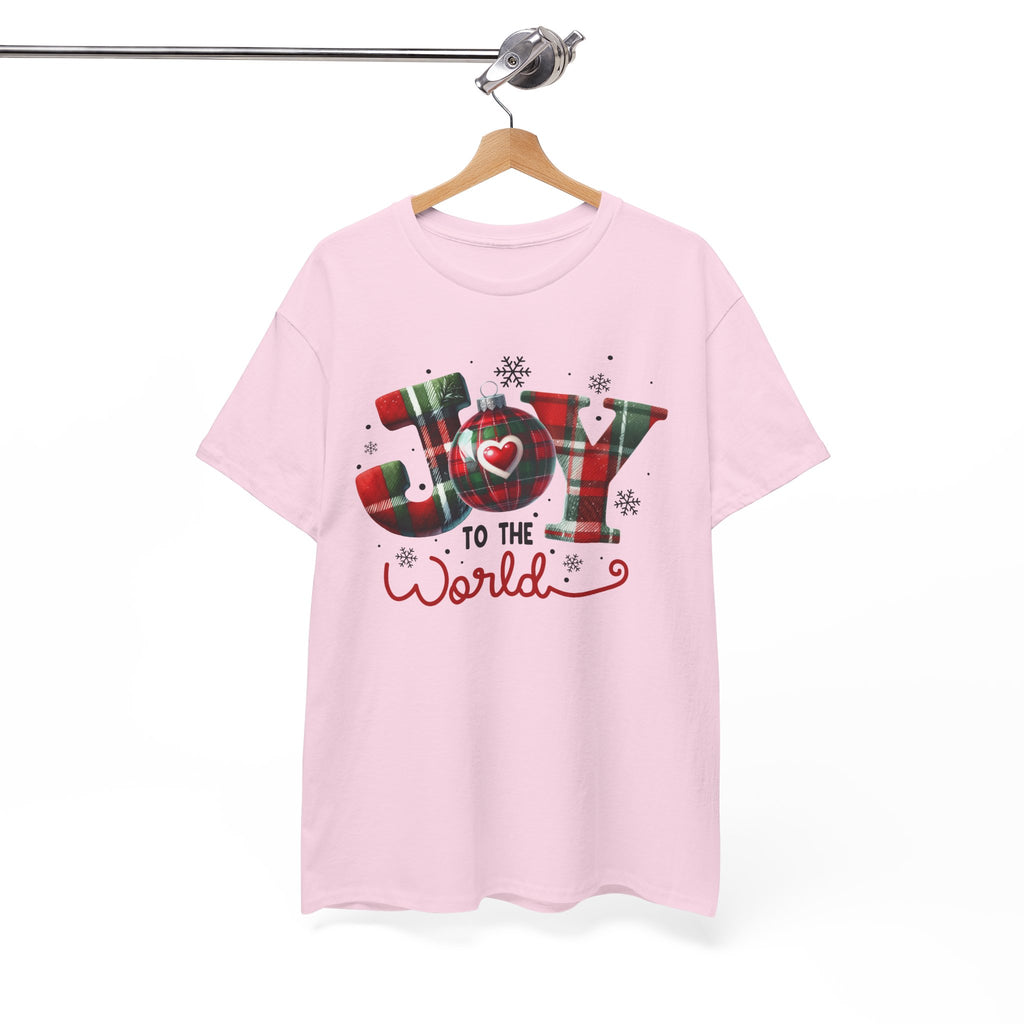 Joy to the World -Heavy Cotton Tee - Christmas Holiday Shirt