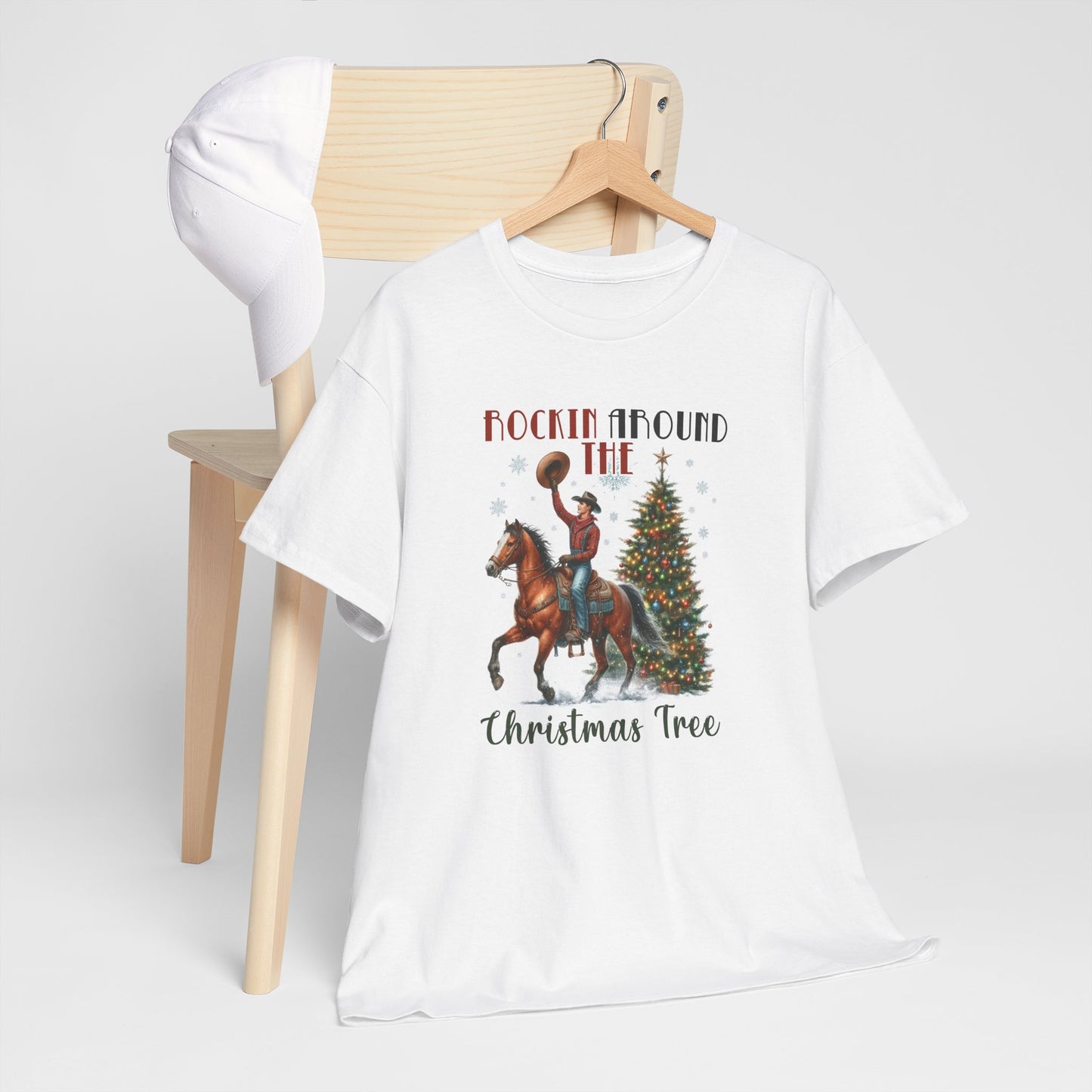 Rockin' Around the Christmas Tree Heavy Cotton Tee