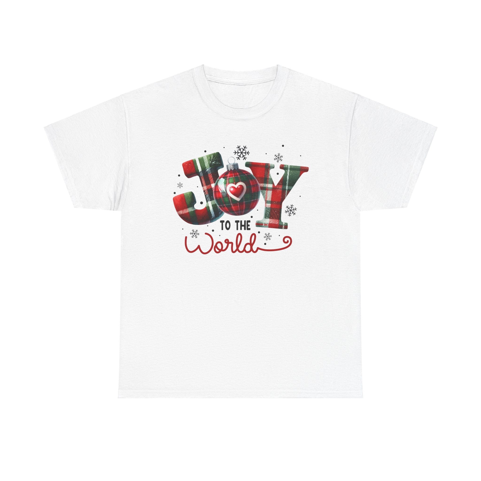 Joy to the World -Heavy Cotton Tee - Christmas Holiday Shirt