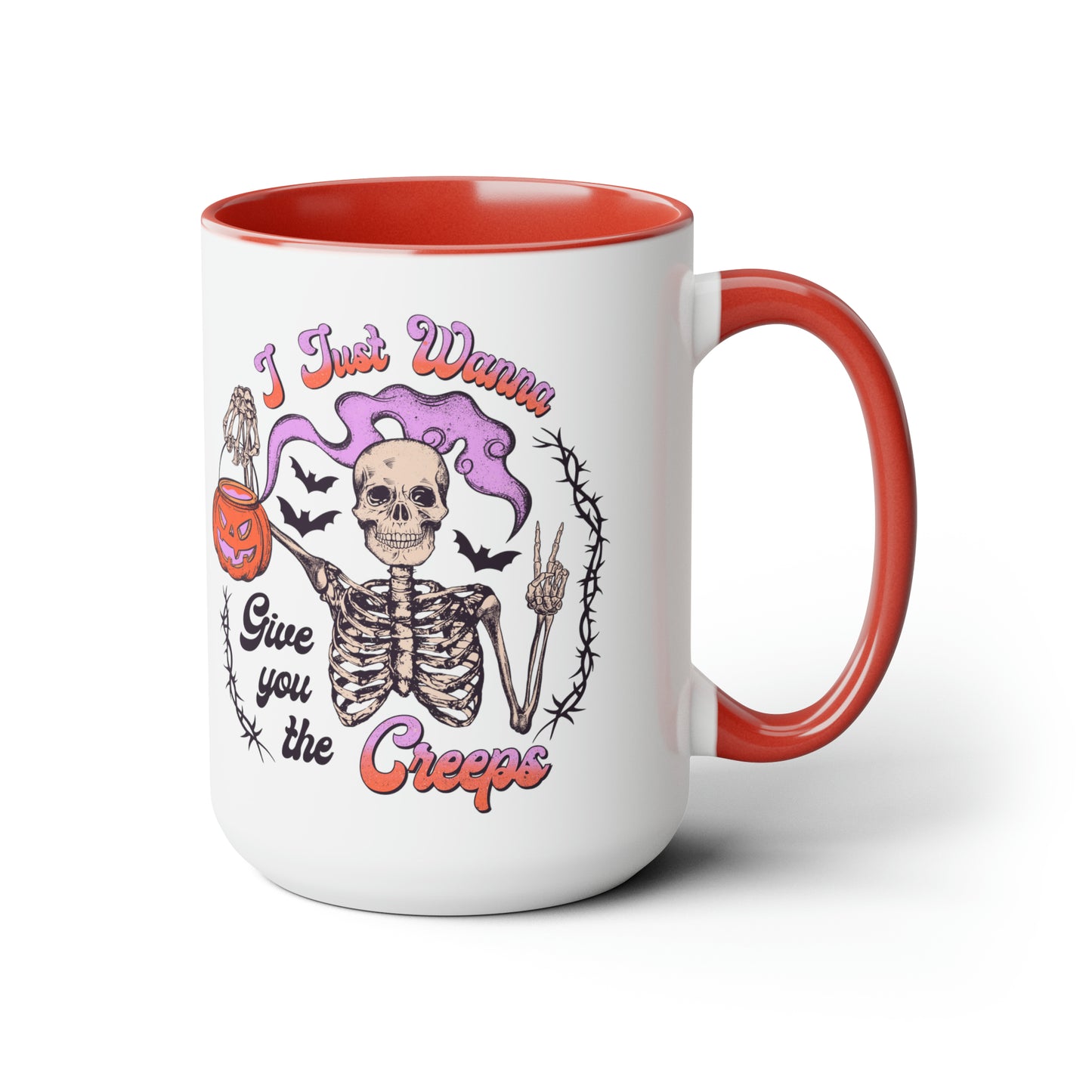 Two-Tone Coffee Mugs, 15oz