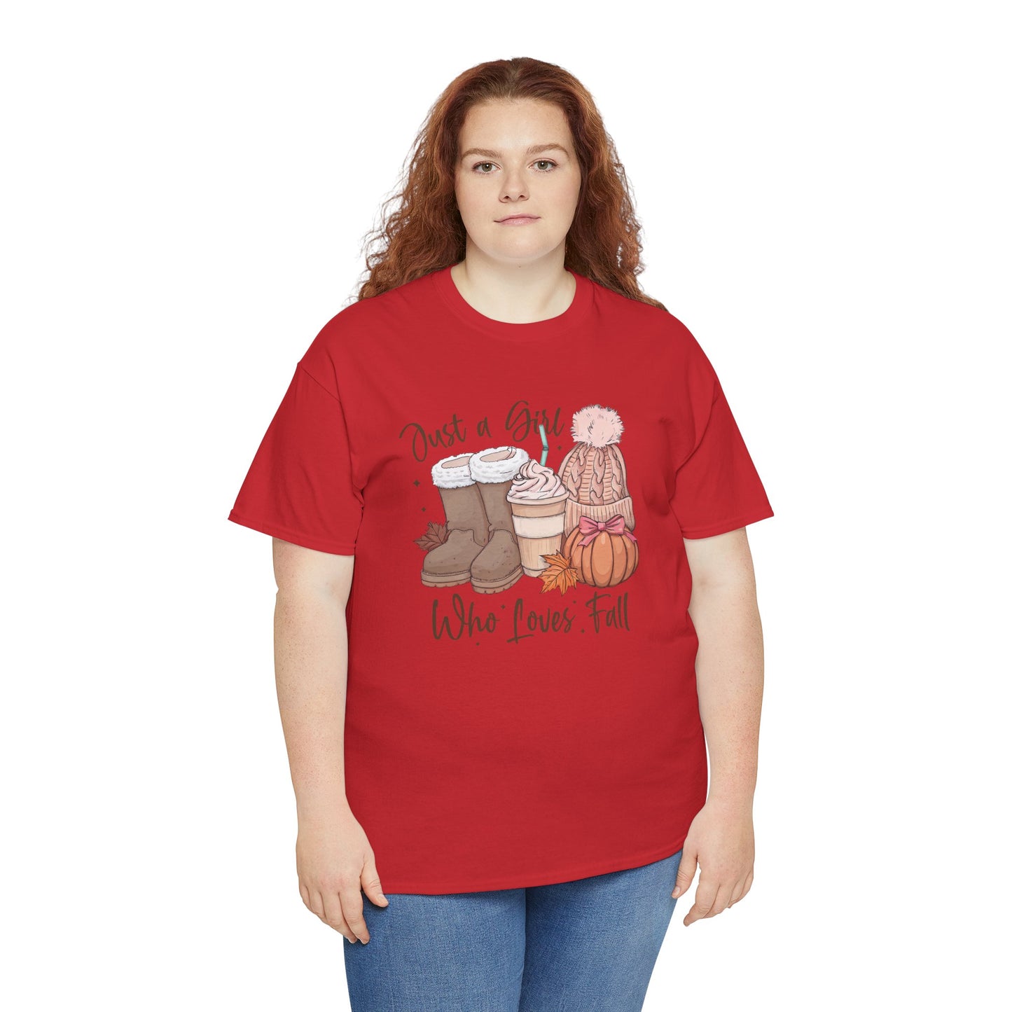 Just a Girl Who Loves Fall, Vintage Style Tee