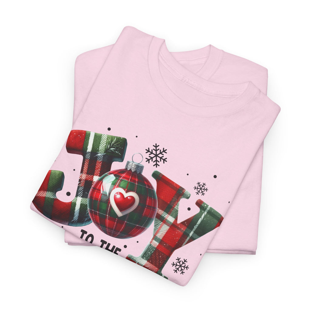 Joy to the World -Heavy Cotton Tee - Christmas Holiday Shirt