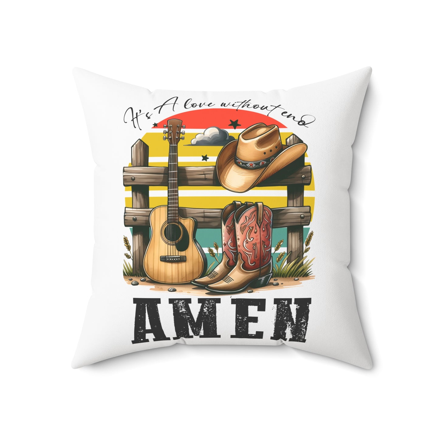 Spun Polyester Square Pillow