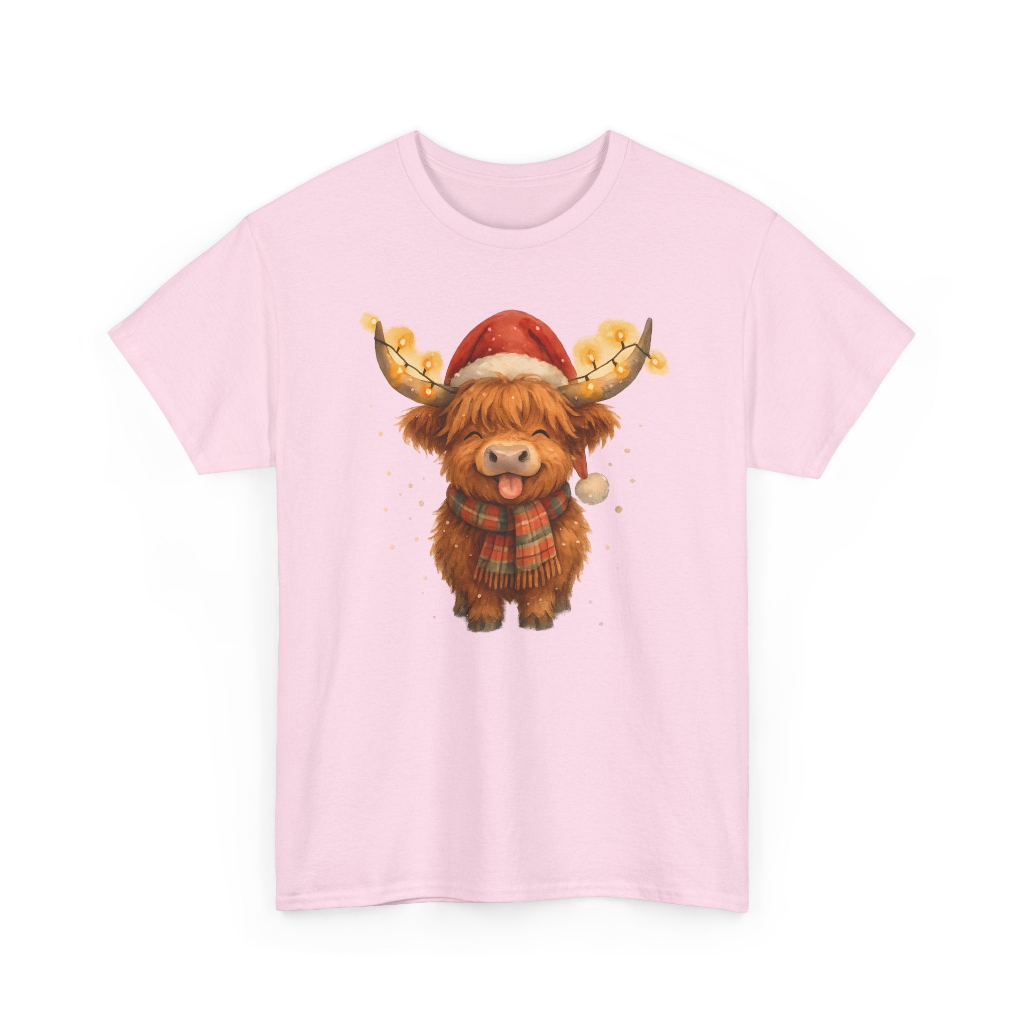 Christmas Highland Cow Tee