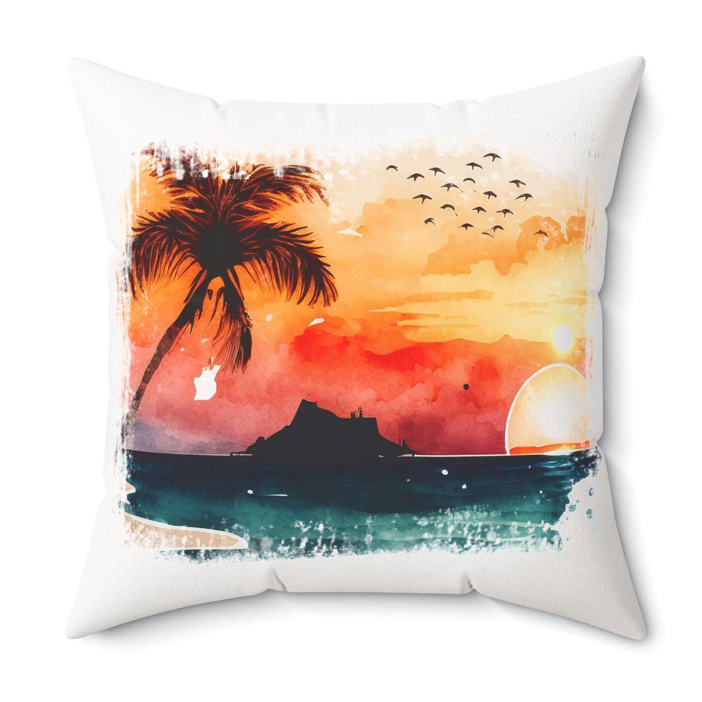Spun Polyester Square Pillow
