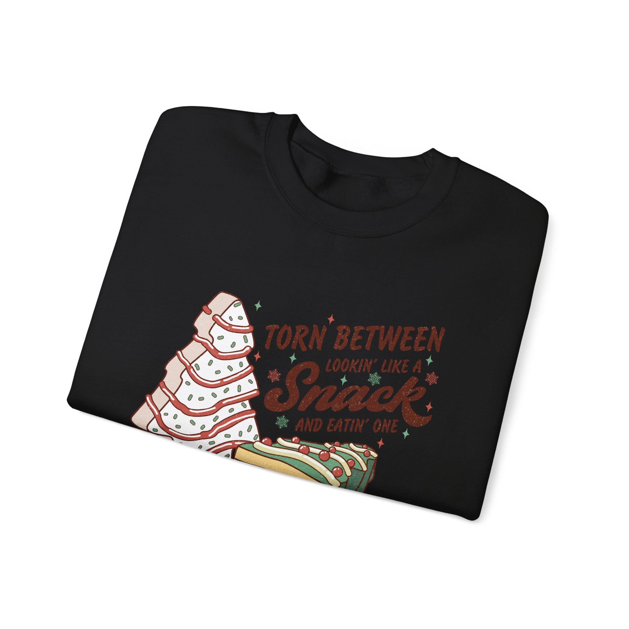 Snack Lovers Crewneck Sweatshirt – 'Torn Between Looking Like a Snack and Eatin One'