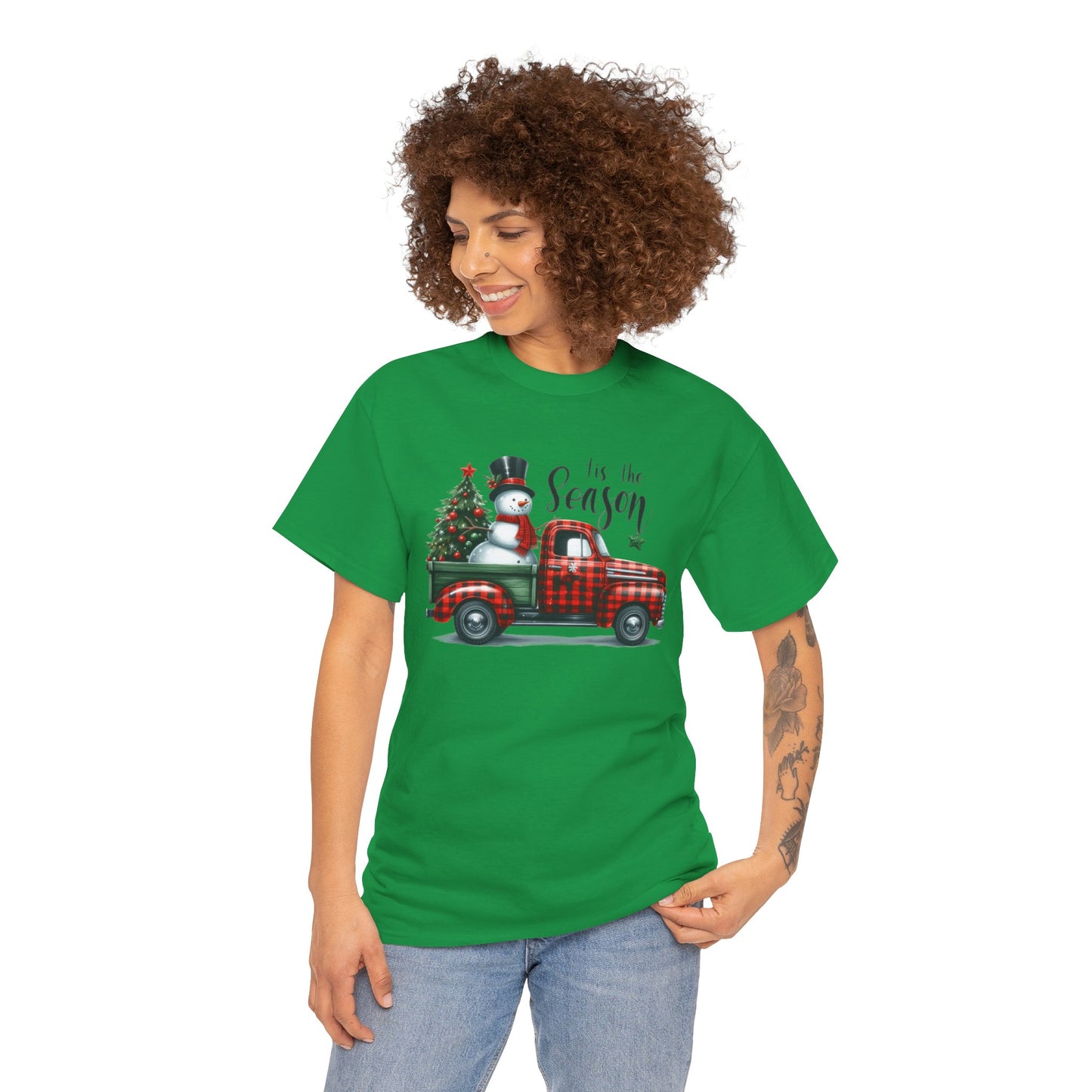 "Tis the Season" Heavy Cotton Tee - Festive Holiday Shirt