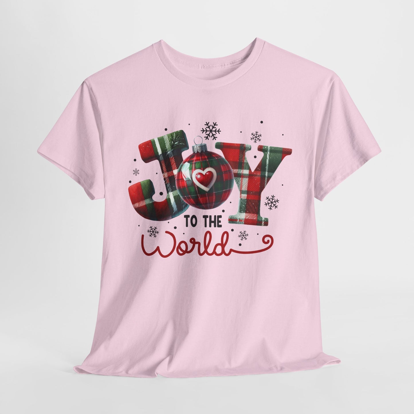 Joy to the World -Heavy Cotton Tee - Christmas Holiday Shirt