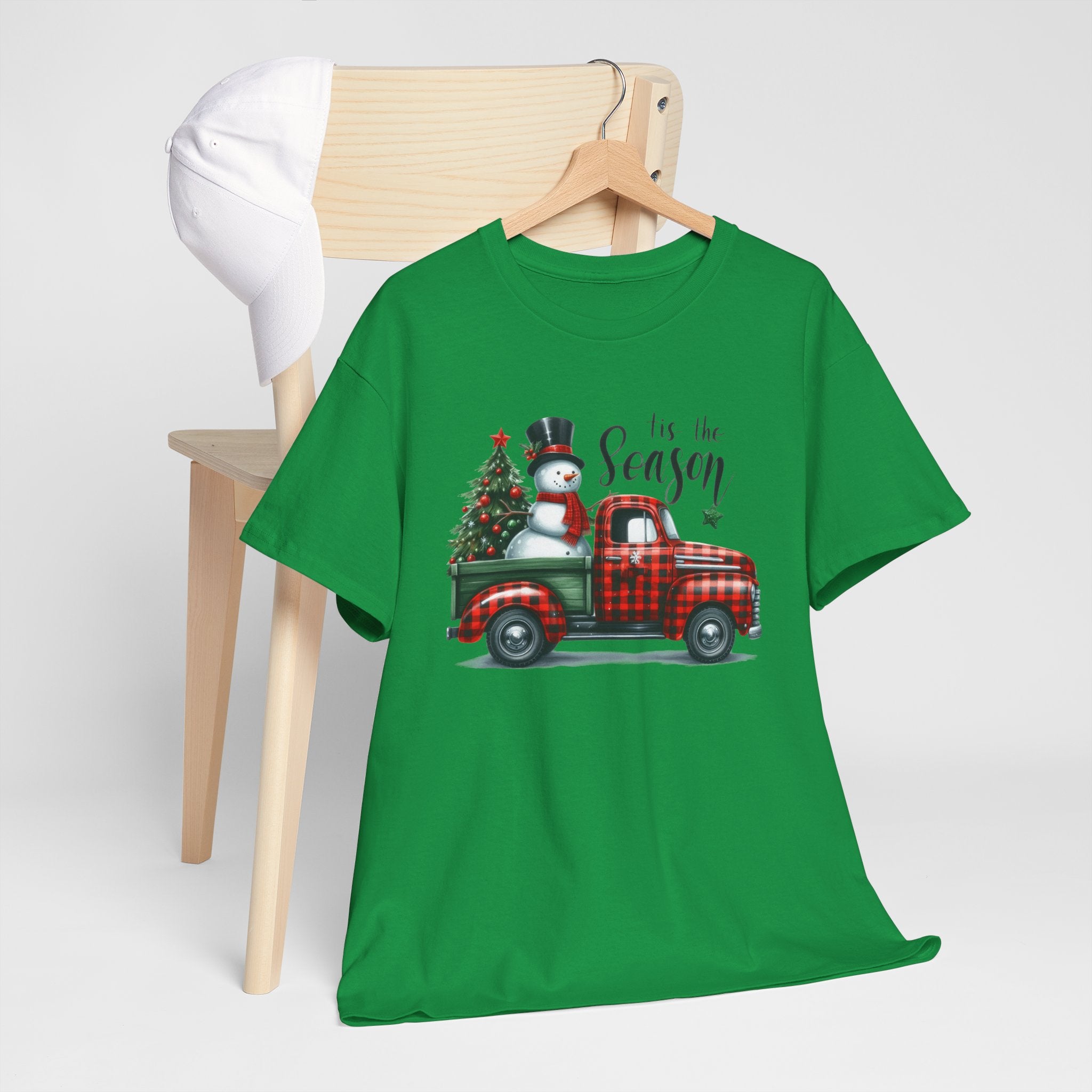 "Tis the Season" Heavy Cotton Tee - Festive Holiday Shirt
