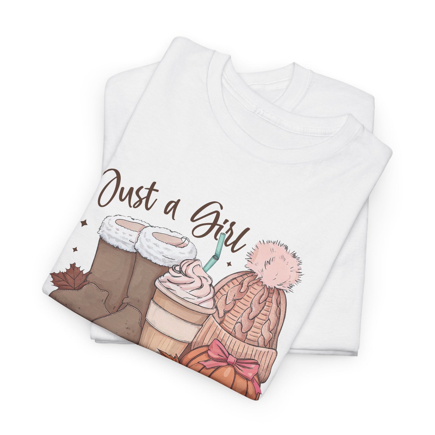 Just a Girl Who Loves Fall, Vintage Style Tee