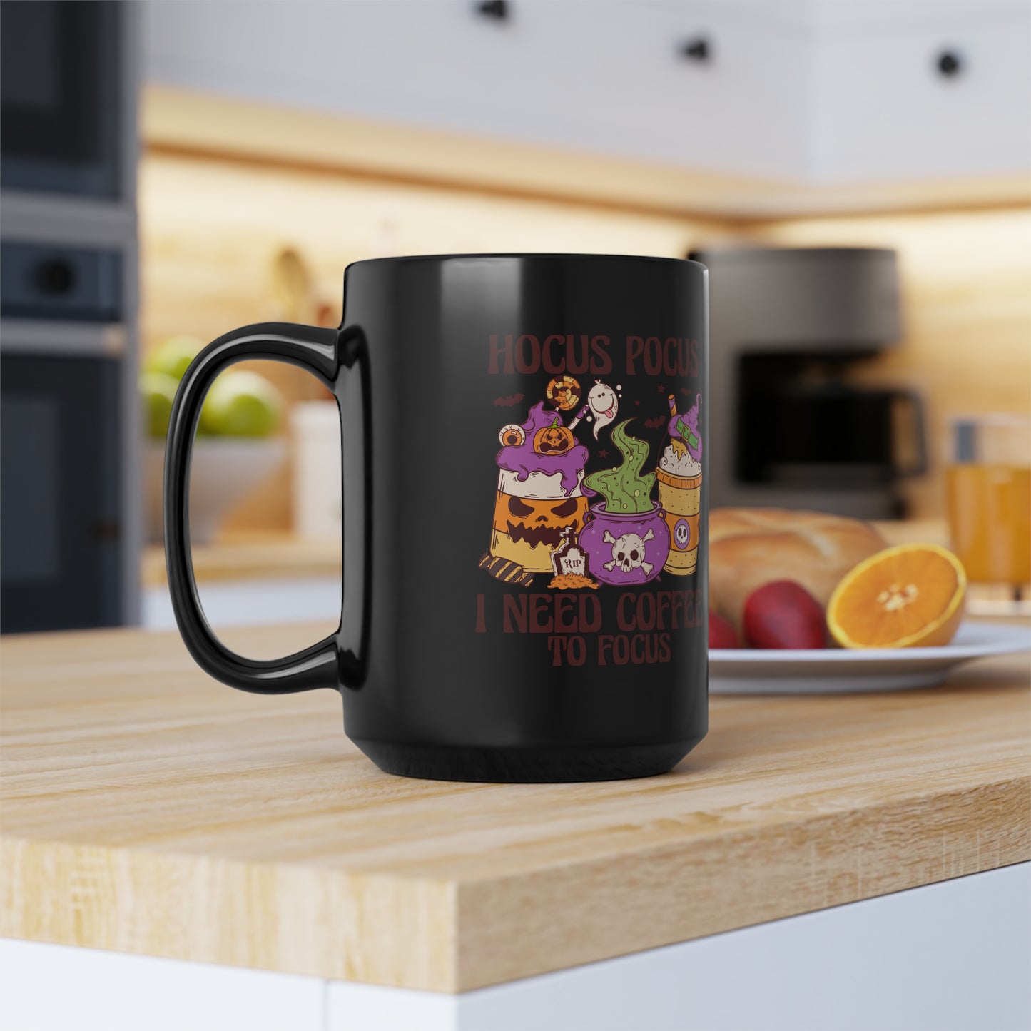 Black Mug, 15oz