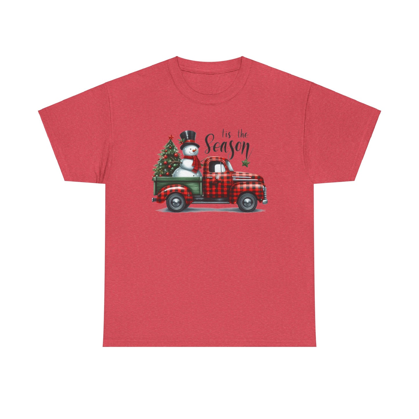 "Tis the Season" Heavy Cotton Tee - Festive Holiday Shirt