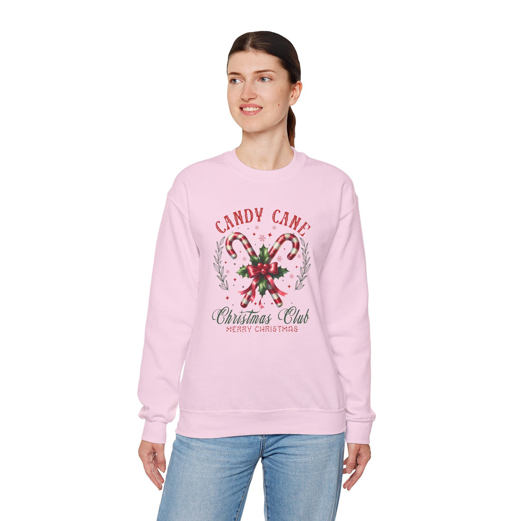 Candy Cane Christmas Club Sweatshirt - Heavy Blend™ Crewneck
