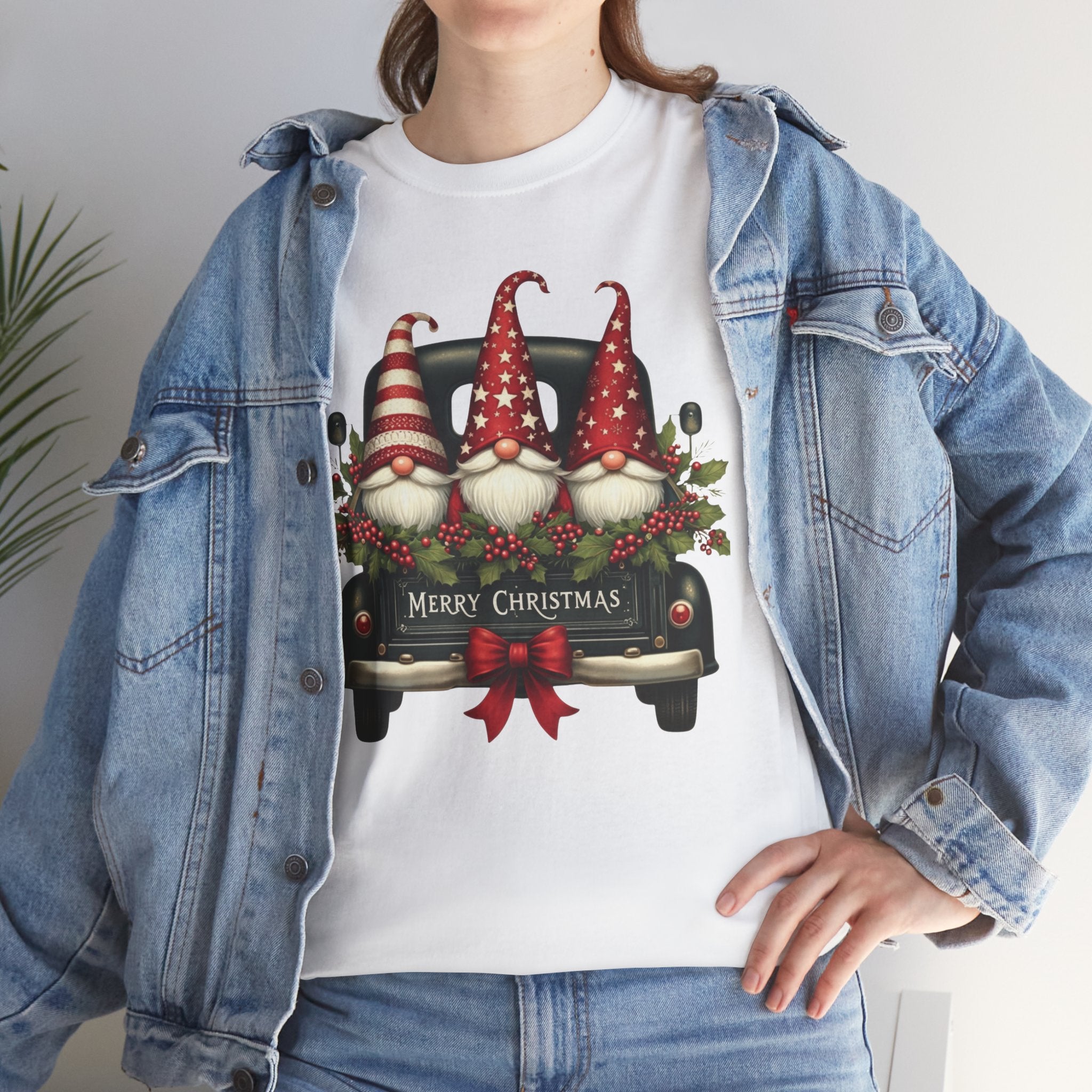 Christmas Gnome Truck Tee — Merry Christmas Holiday Shirt