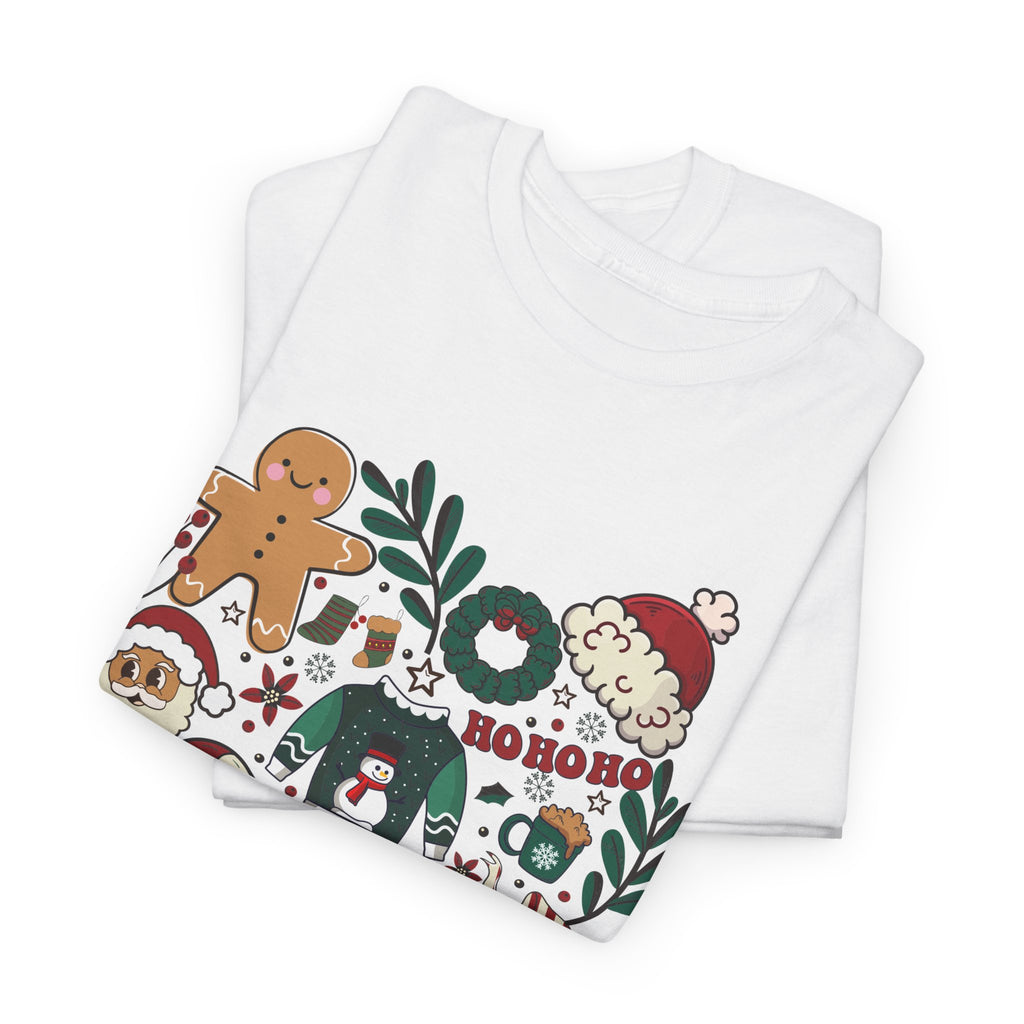 Festive Holiday Heart Heavy Cotton Tee