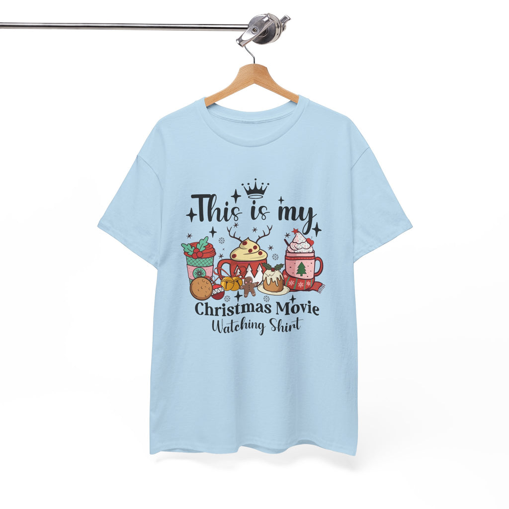 Christmas Movie Watching Tee - Heavy Cotton Shirt