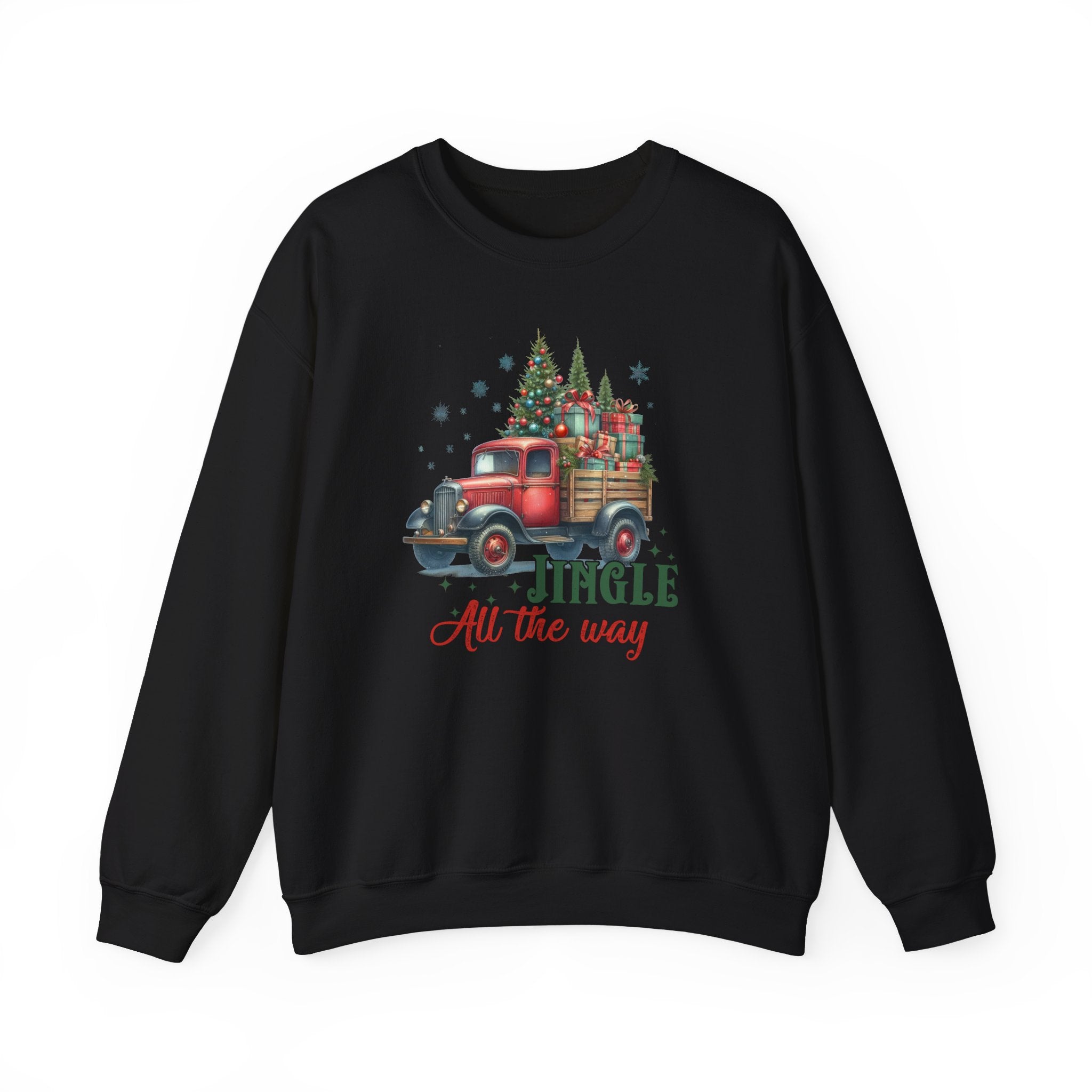 Jingle All the Way Sweatshirt - Cozy Heavy Blend Crewneck for Holiday Cheer