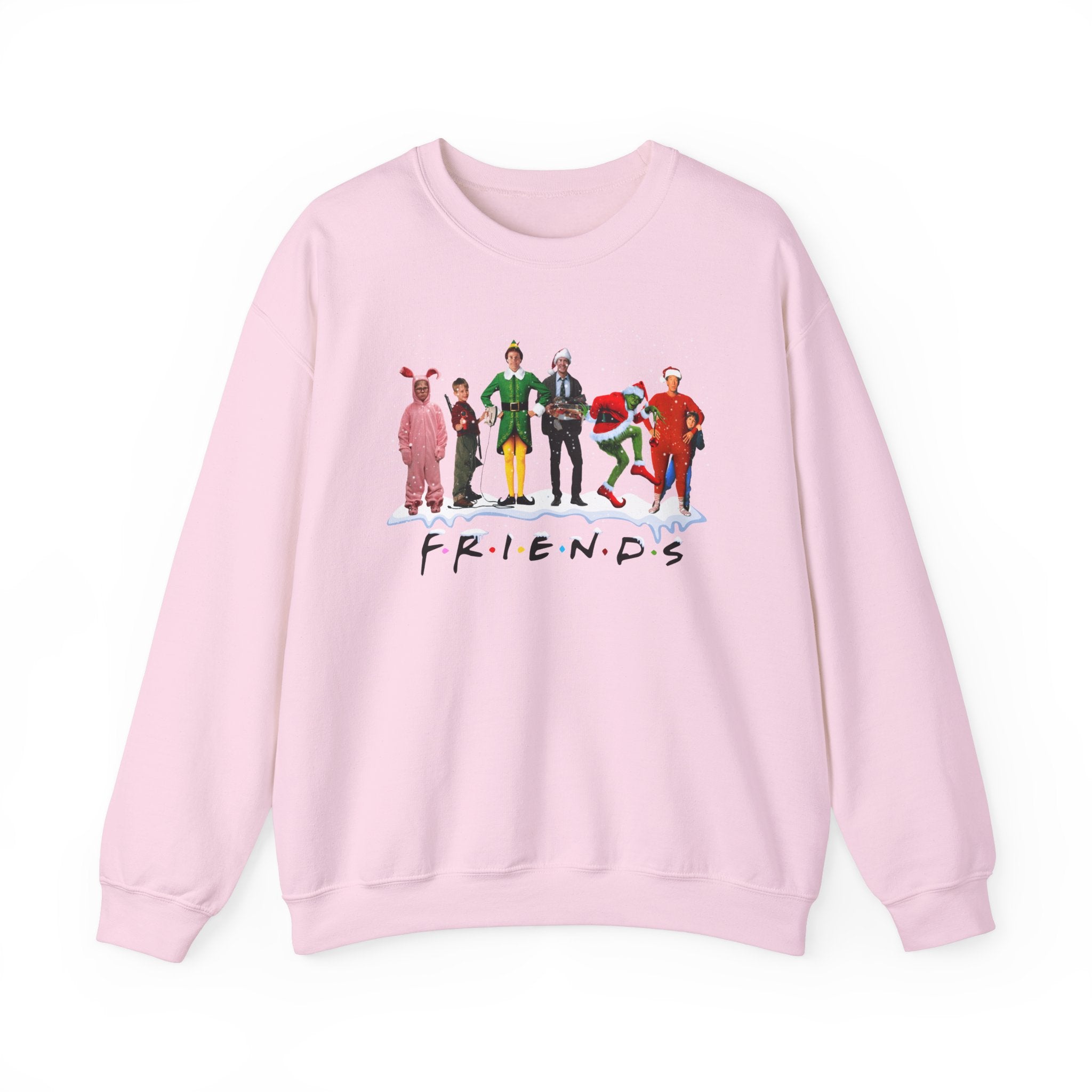 Festive Friends Crewneck Sweatshirt - Cozy Holiday Apparel