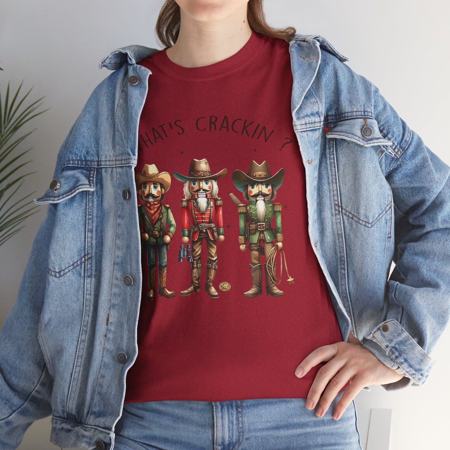 What's Crackin'? Cowboy Graphic Heavy Cotton Tee