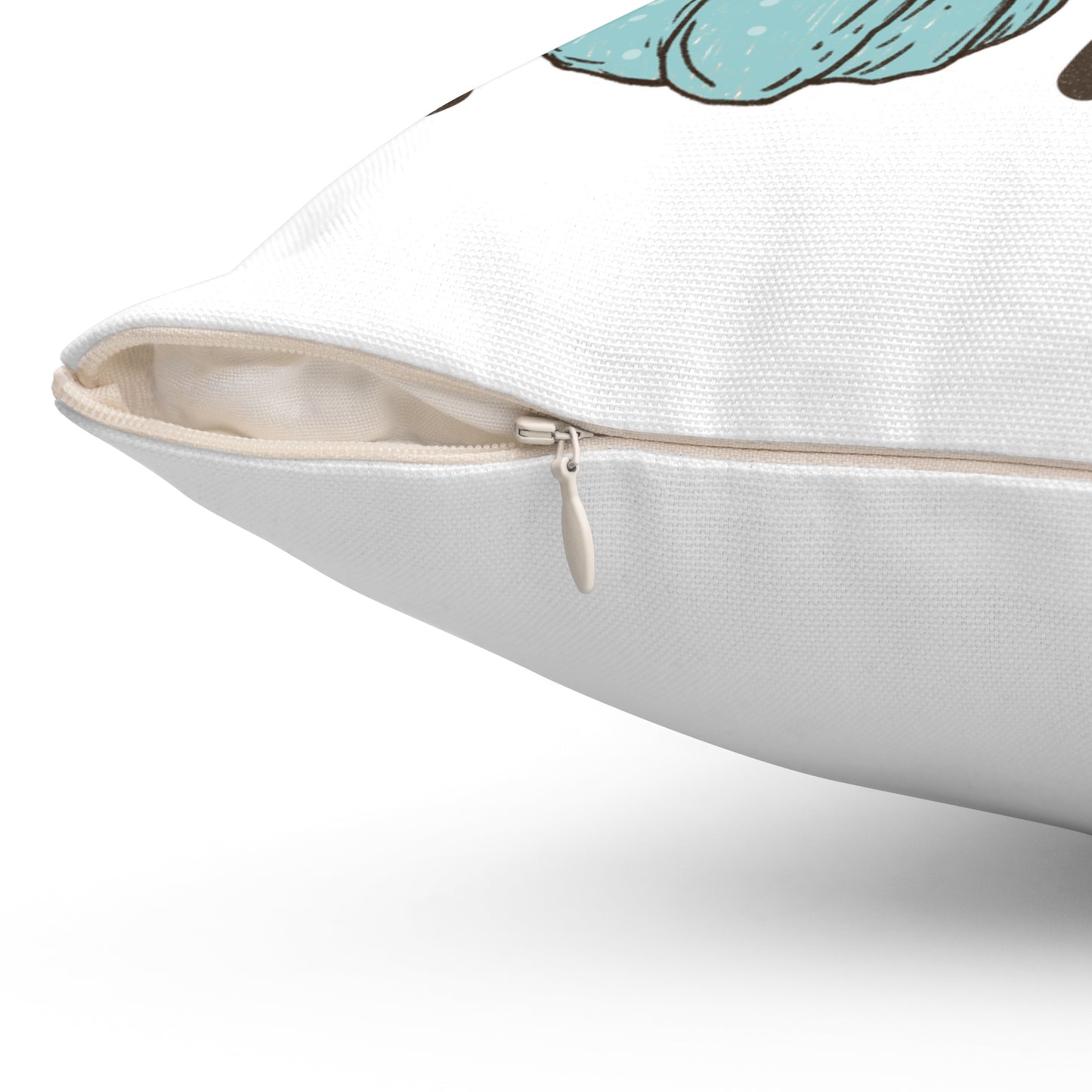 Pumpkin XOXO Decorative Throw Pillow — Pastel Fall Pumpkin Pillow