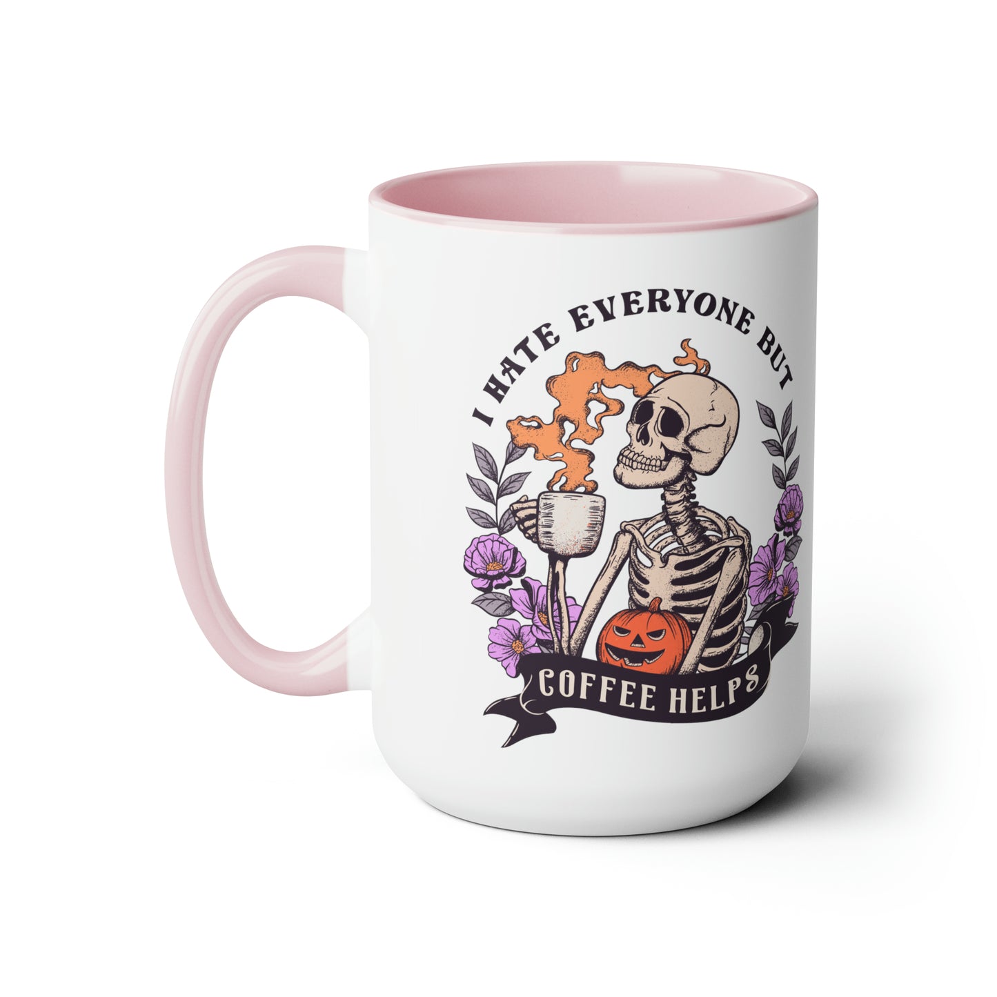 Two-Tone Coffee Mugs, 15oz