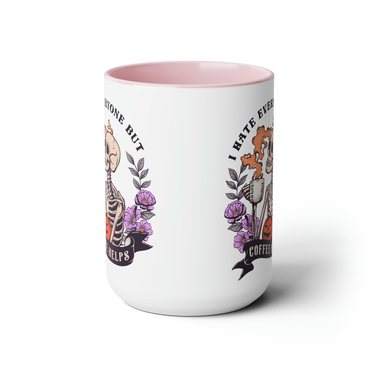 Two-Tone Coffee Mugs, 15oz