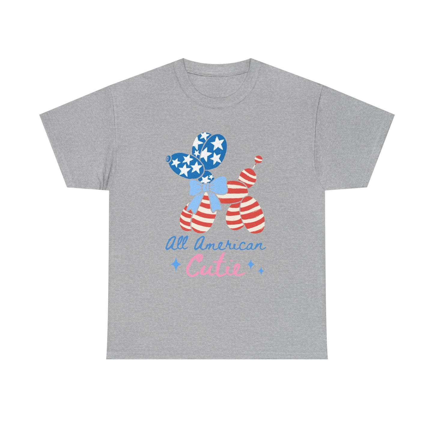 All American Cutie Patriotic Balloon Dog Tee