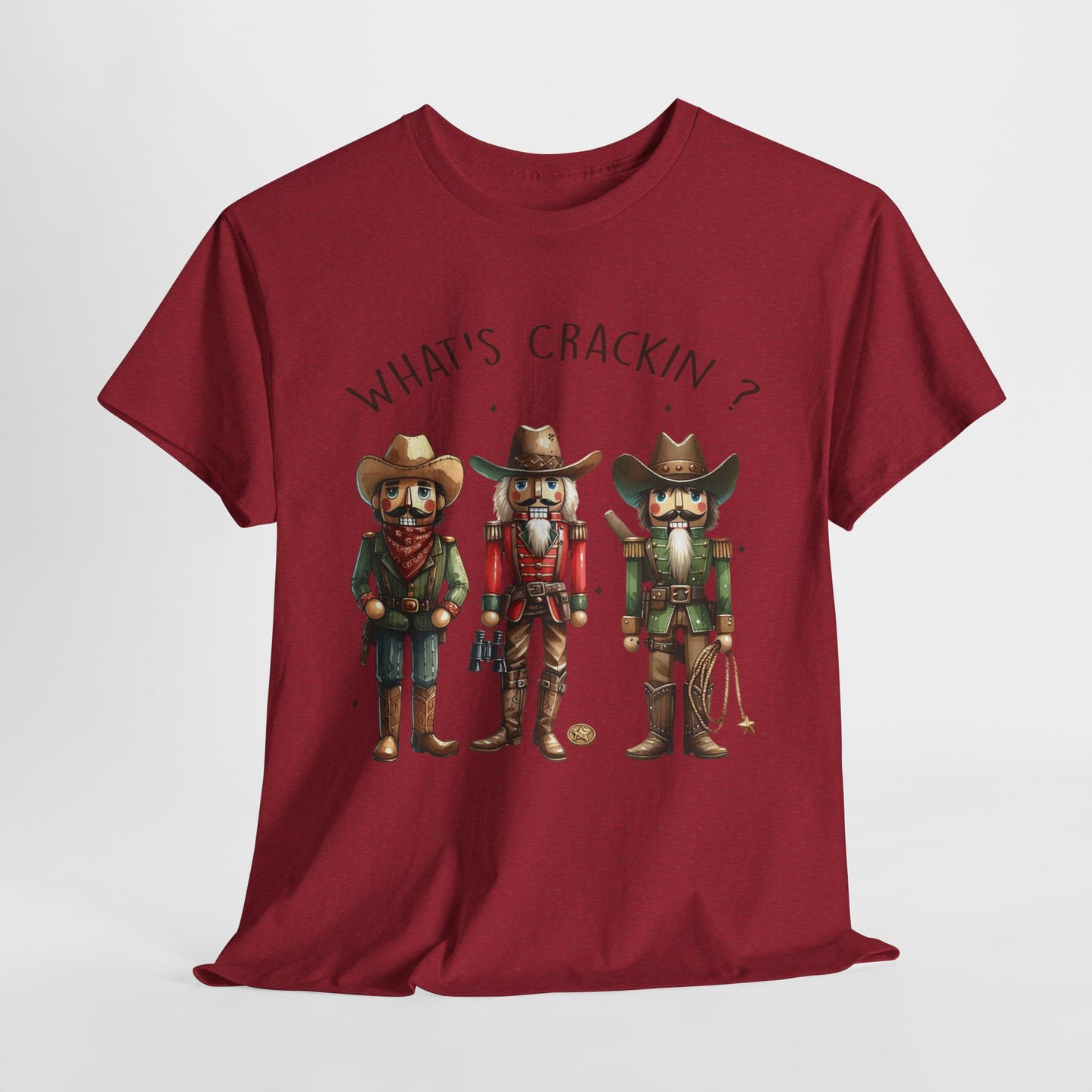 What's Crackin'? Cowboy Graphic Heavy Cotton Tee