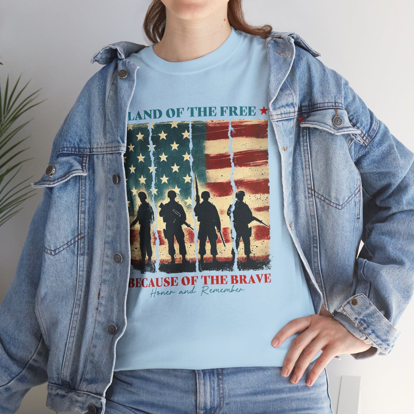 Land of the Free, Because of the Brave-Tee