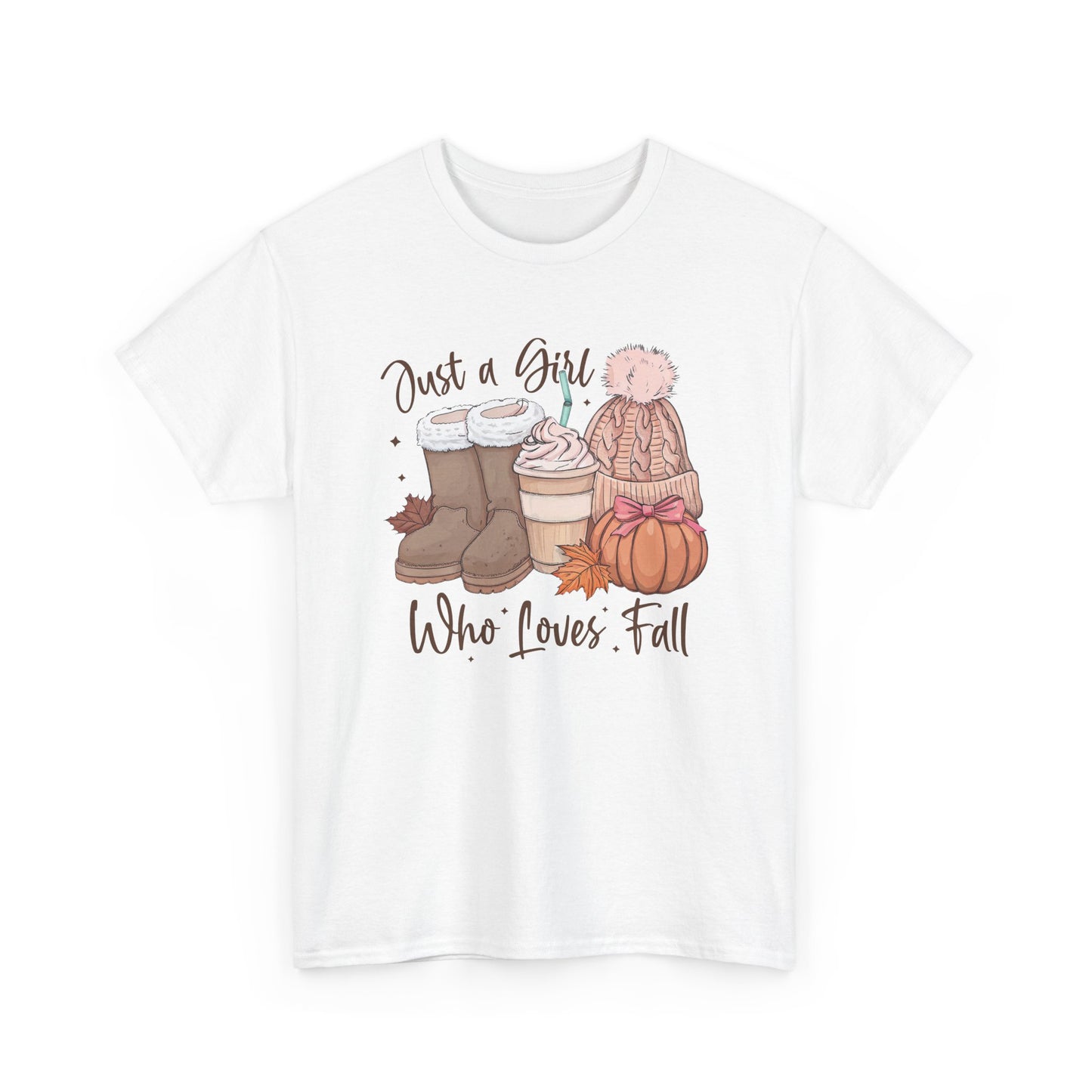 Just a Girl Who Loves Fall, Vintage Style Tee
