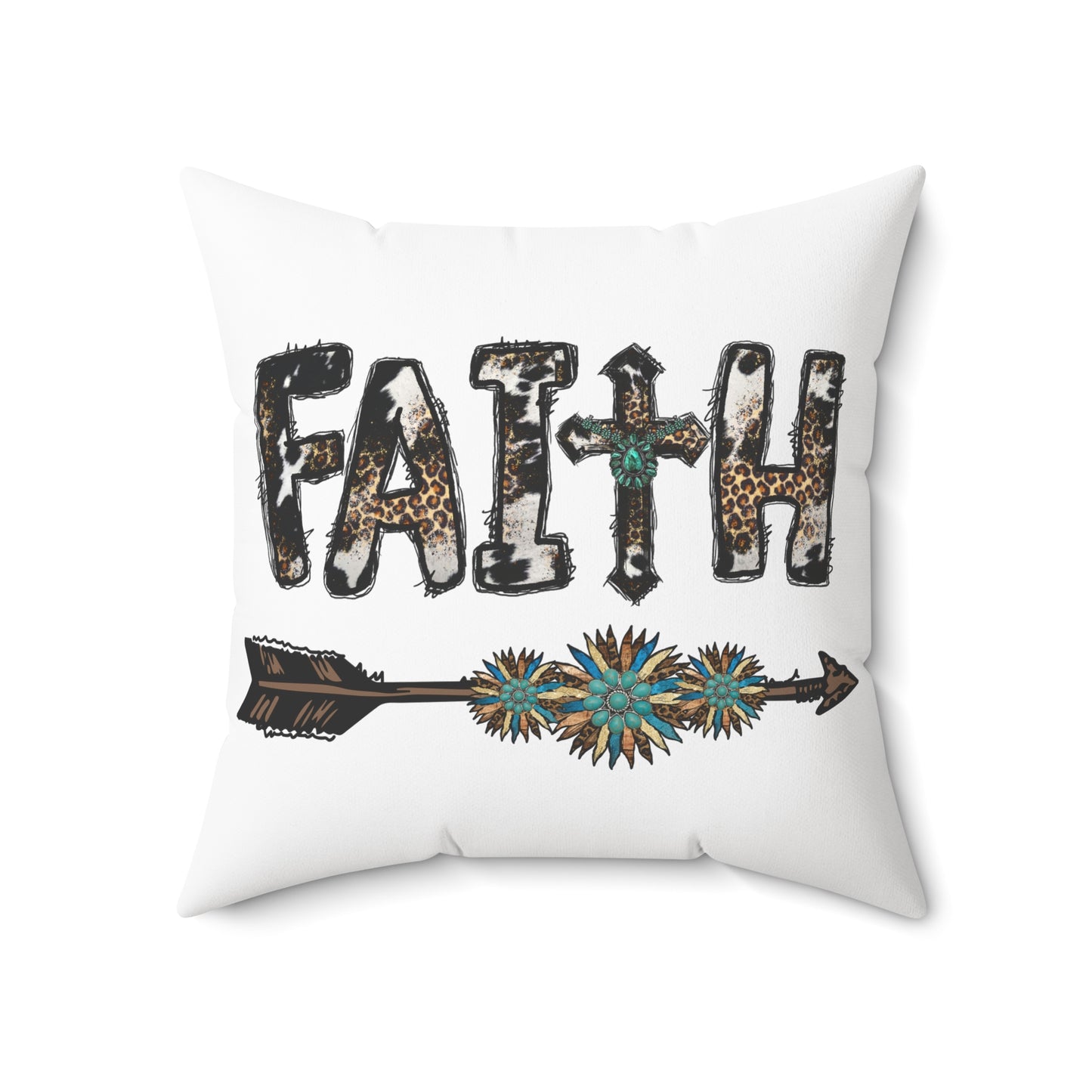 Southwestern Turquoise Faith & Arrow