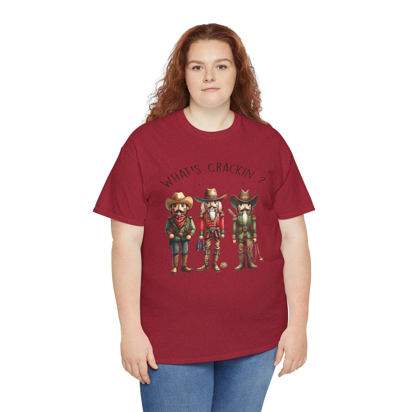 What's Crackin'? Cowboy Graphic Heavy Cotton Tee