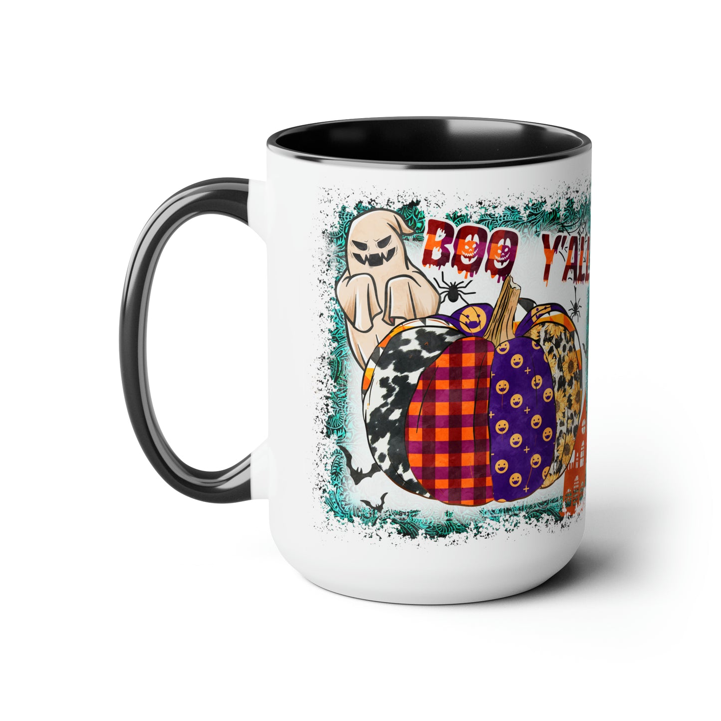 Two-Tone Coffee Mugs, 15oz