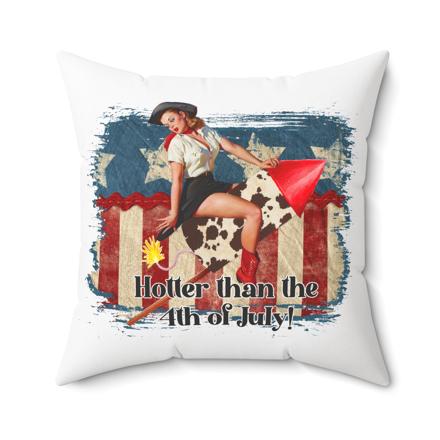 American Cowgirl Throw Pillow