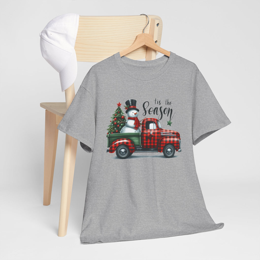 "Tis the Season" Heavy Cotton Tee - Festive Holiday Shirt